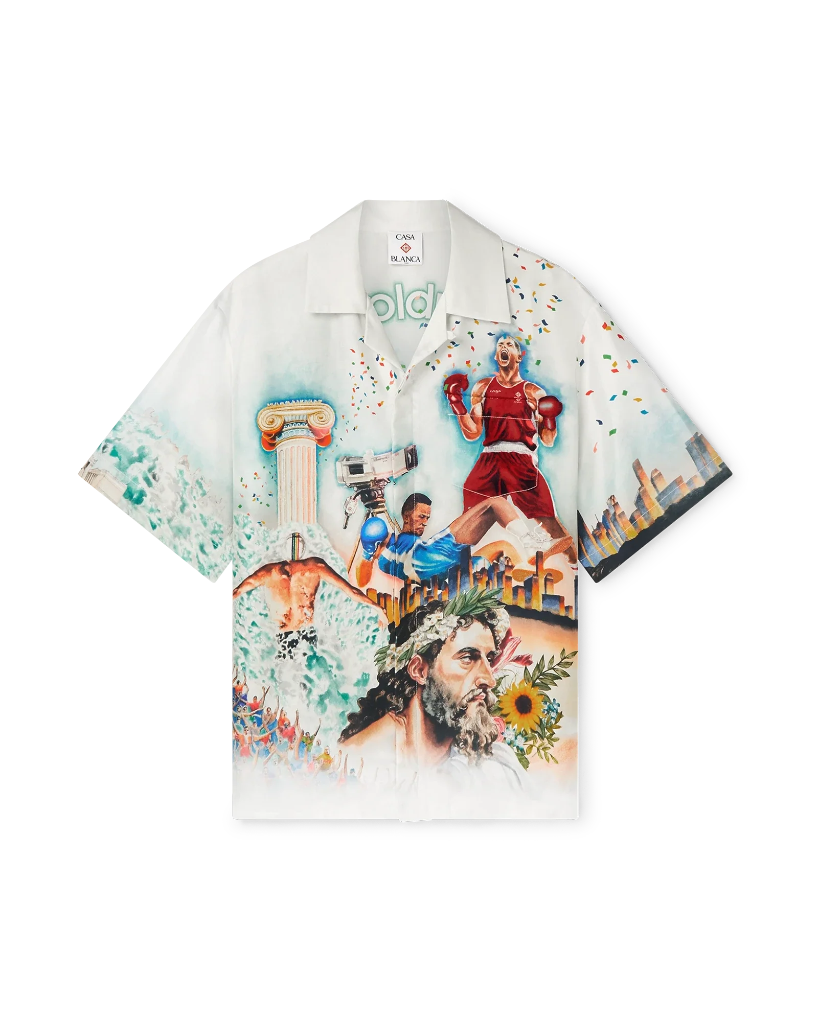 Celebration Du Sport Short Sleeve Silk Shirt