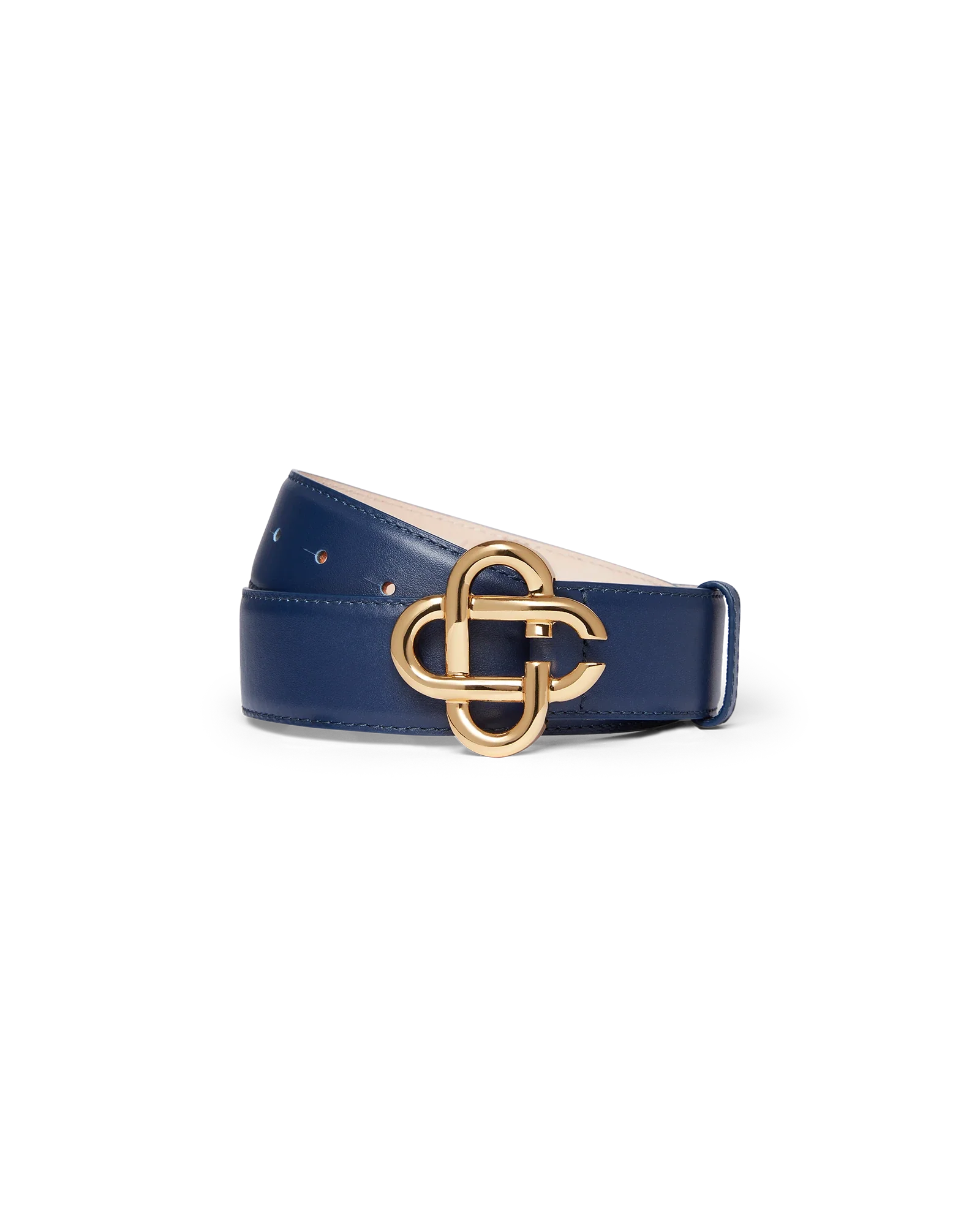 Navy CC Logo Buckle Belt