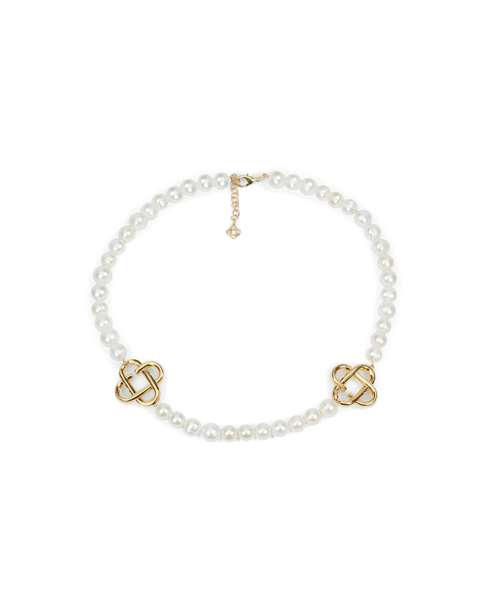 Medium Pearl Logo Necklace