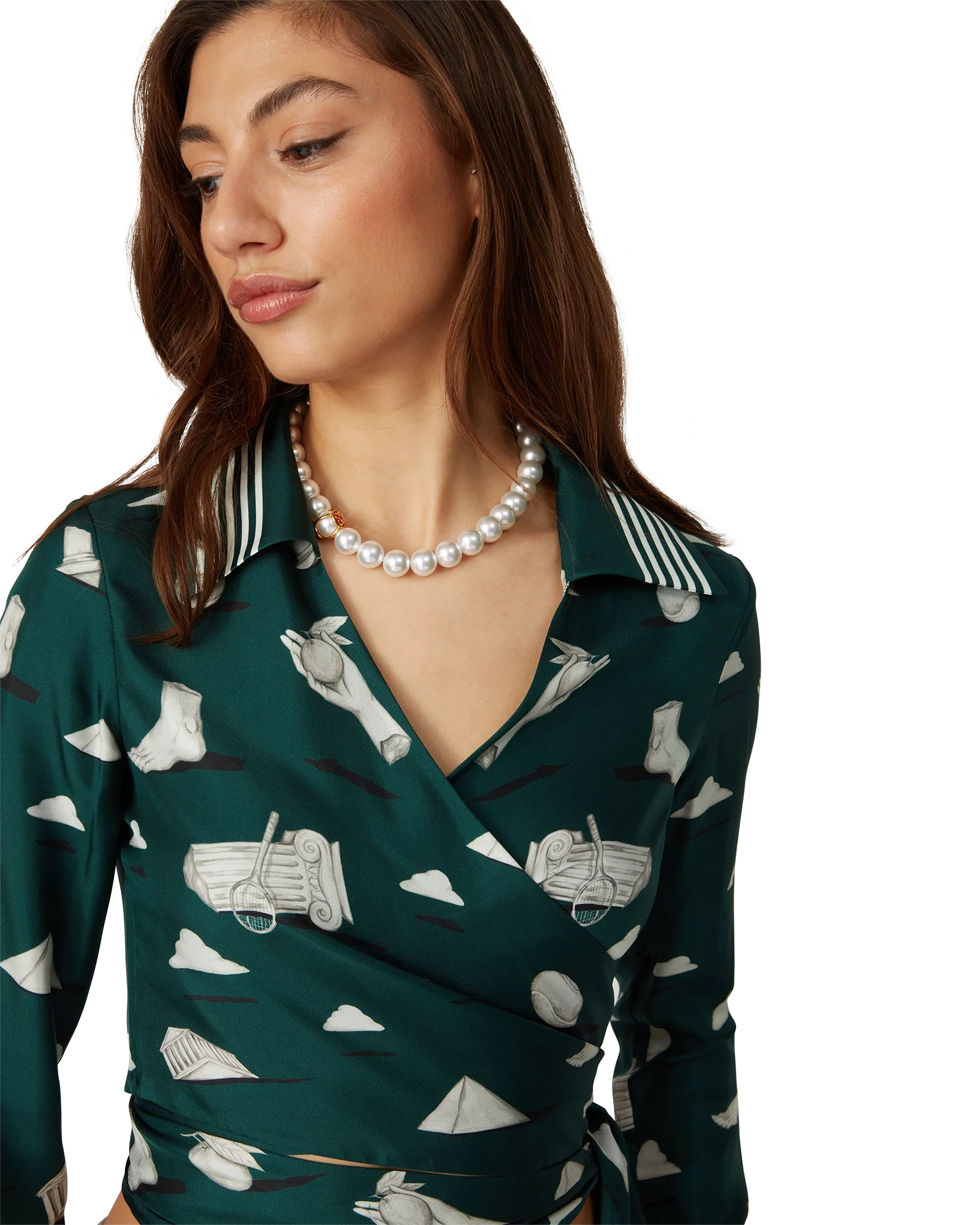 Caged Pearl Necklace