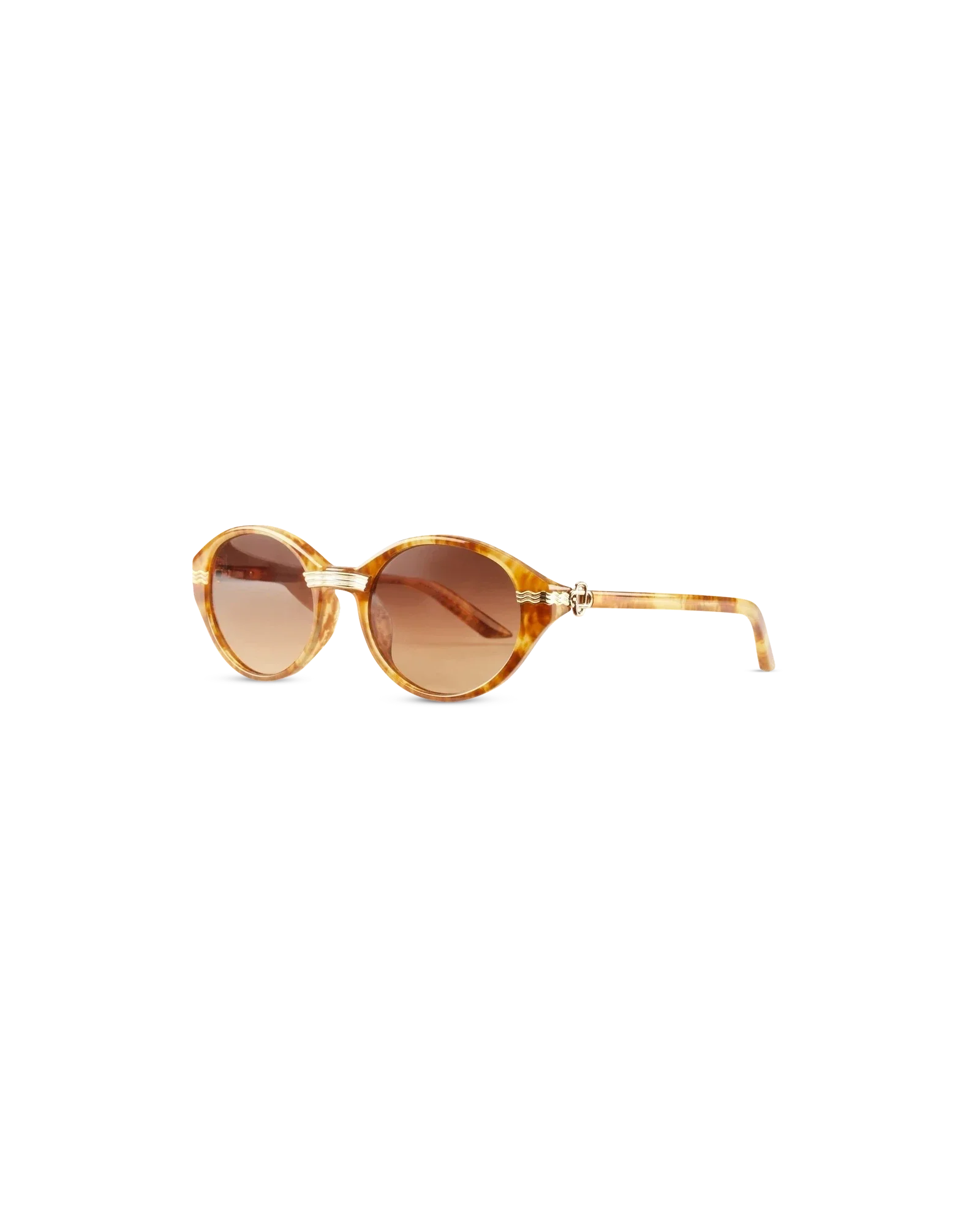 Gold & Brown Cannes Sunglasses