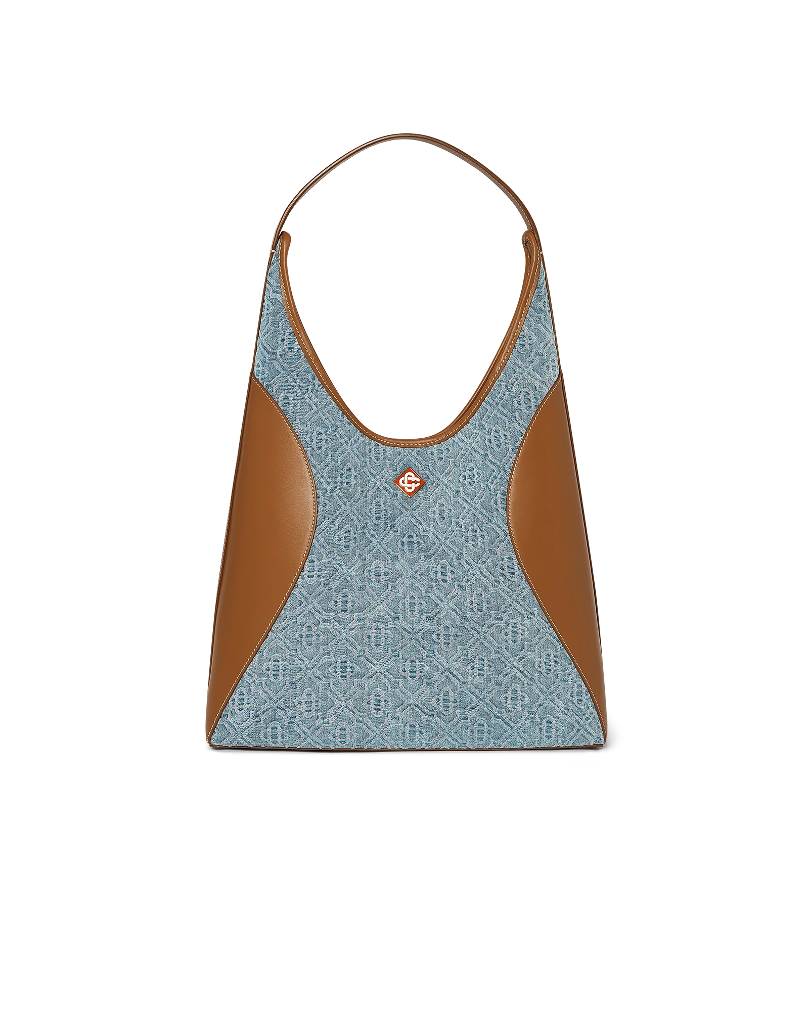 Monogram Denim Hobo Bag