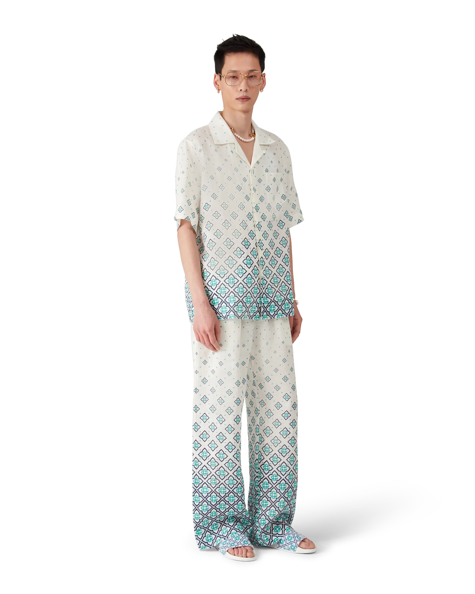 Men's Monogram Towelling Slider