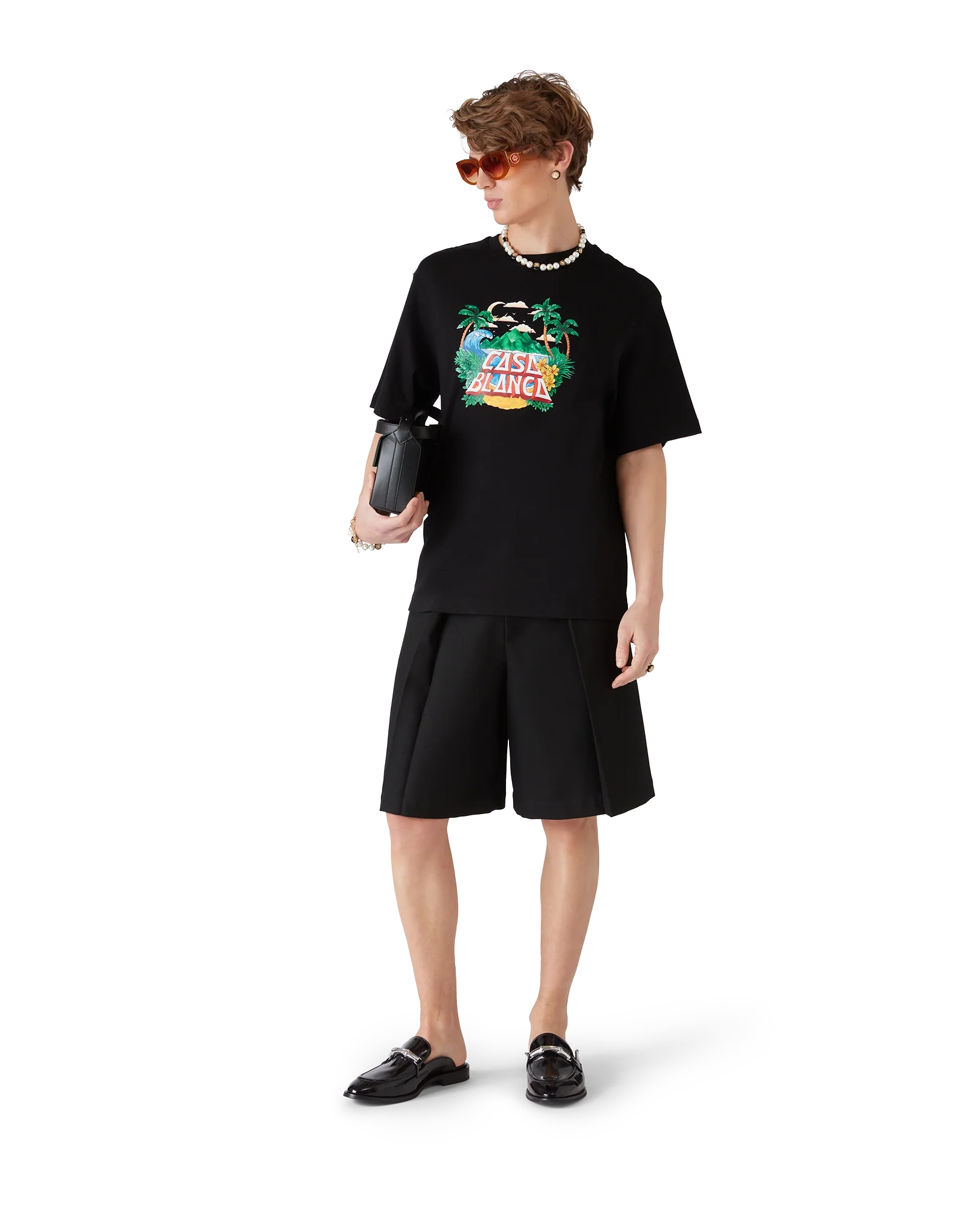 Black Bamboo Slip On Loafer