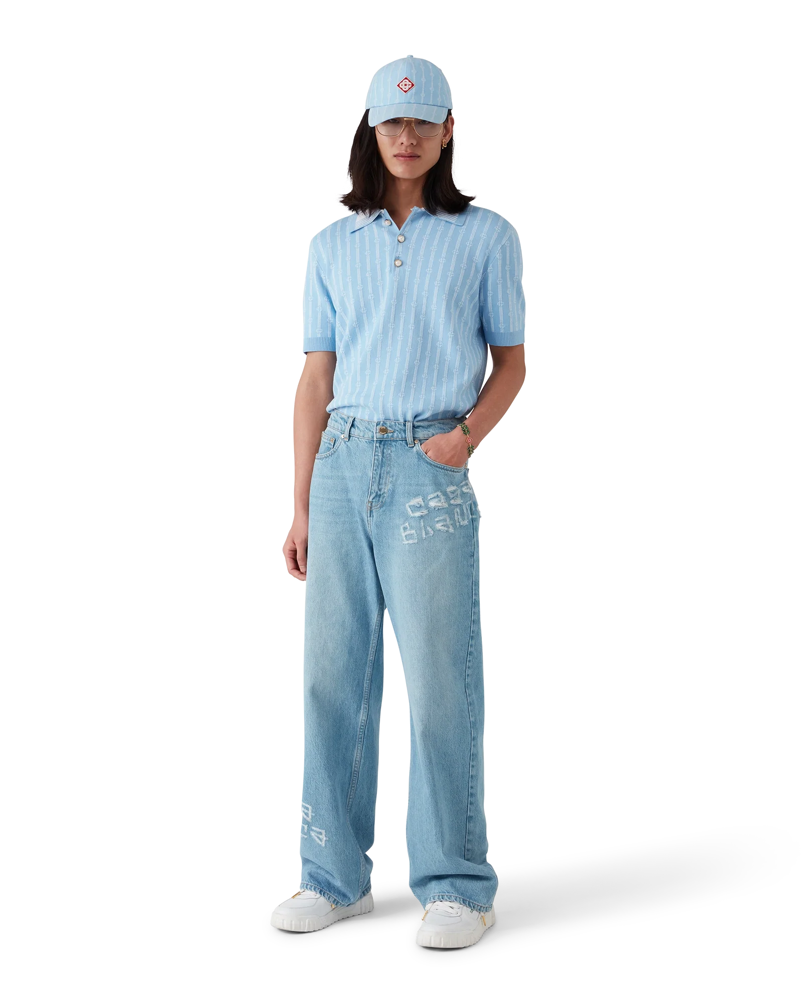 Laurel Stripe Logo Patch Cap