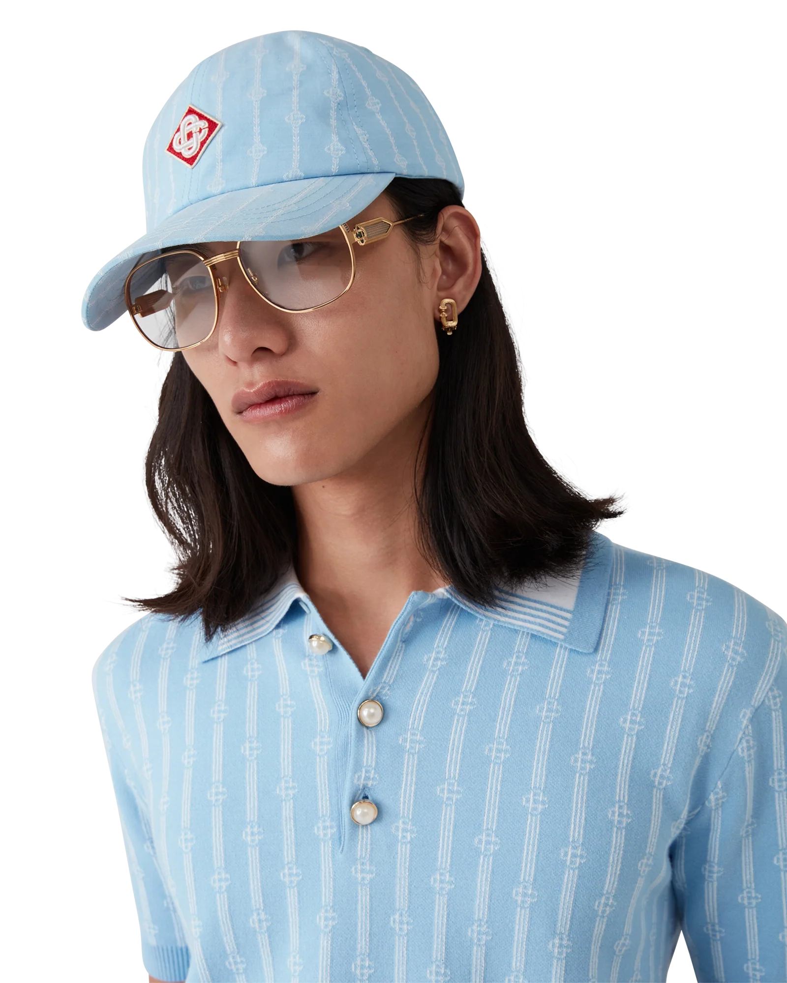 Laurel Stripe Logo Patch Cap