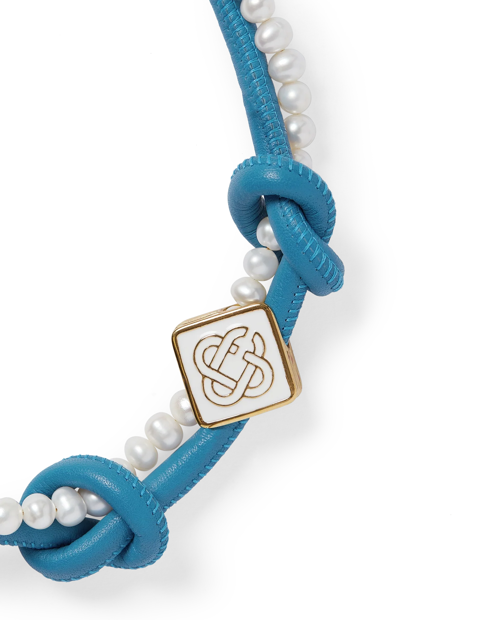 Blue Knotted Necklace