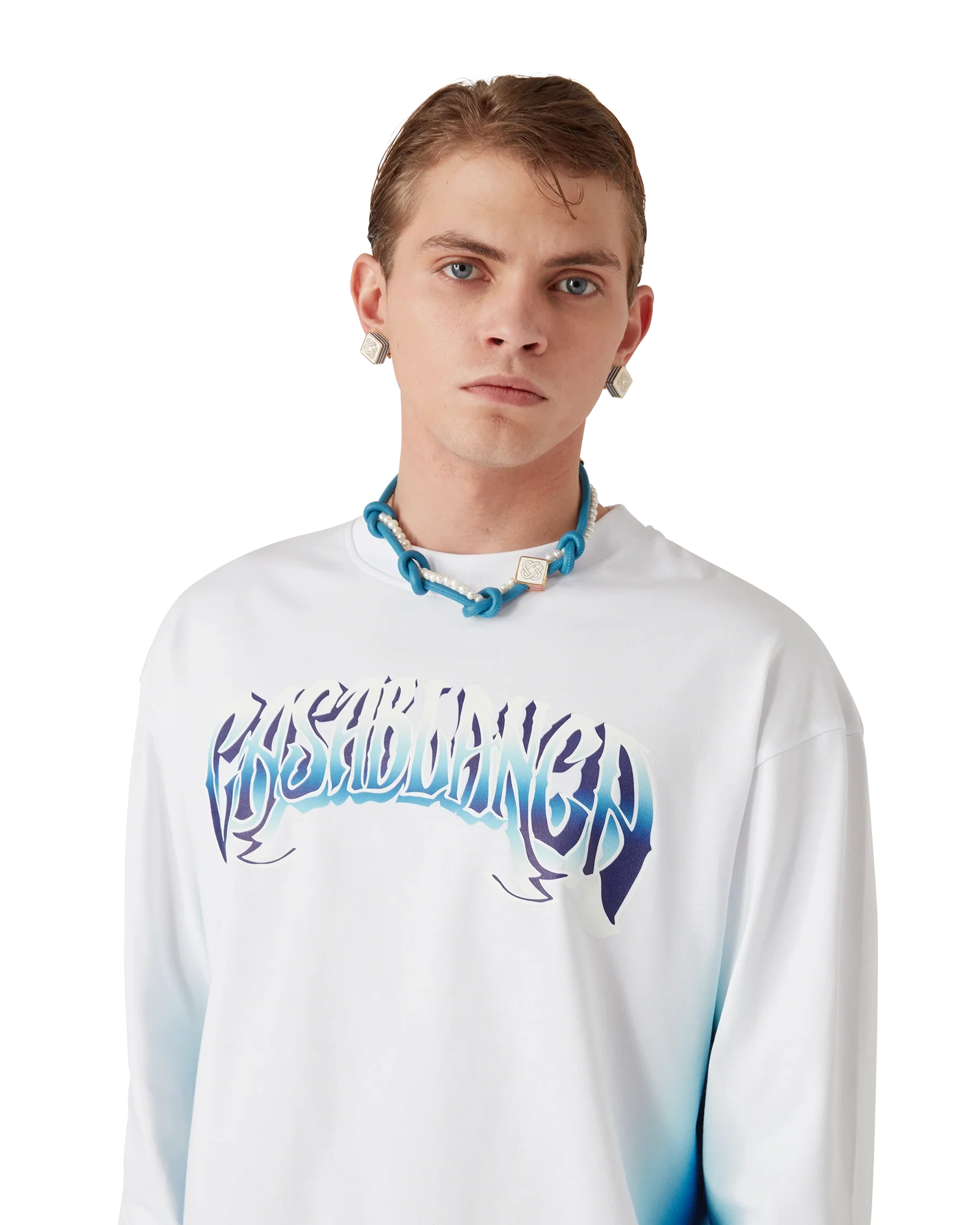 Blue Knotted Necklace