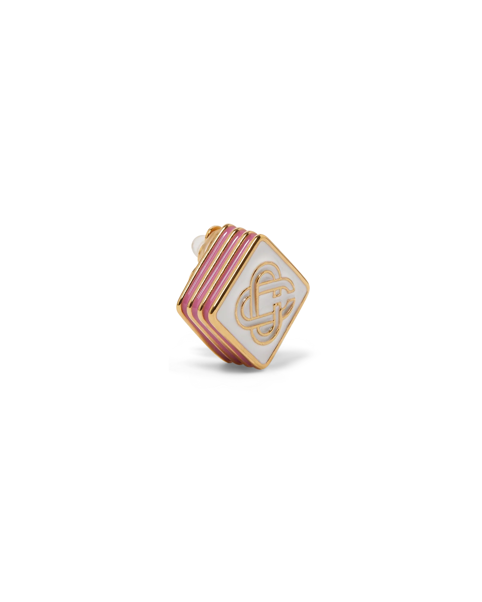 Monogram Logo Stud Earrings