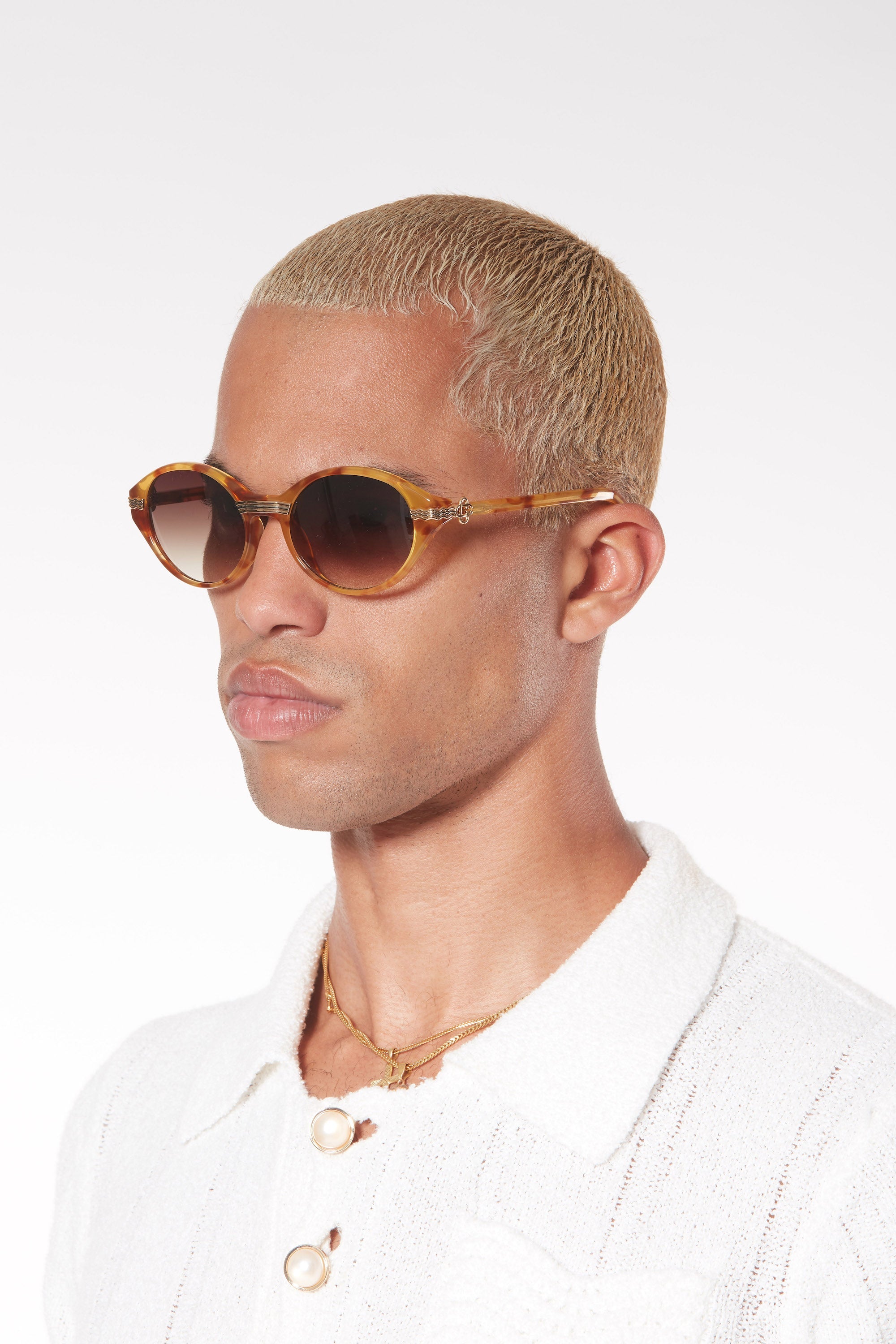 Gold & Brown Cannes Sunglasses