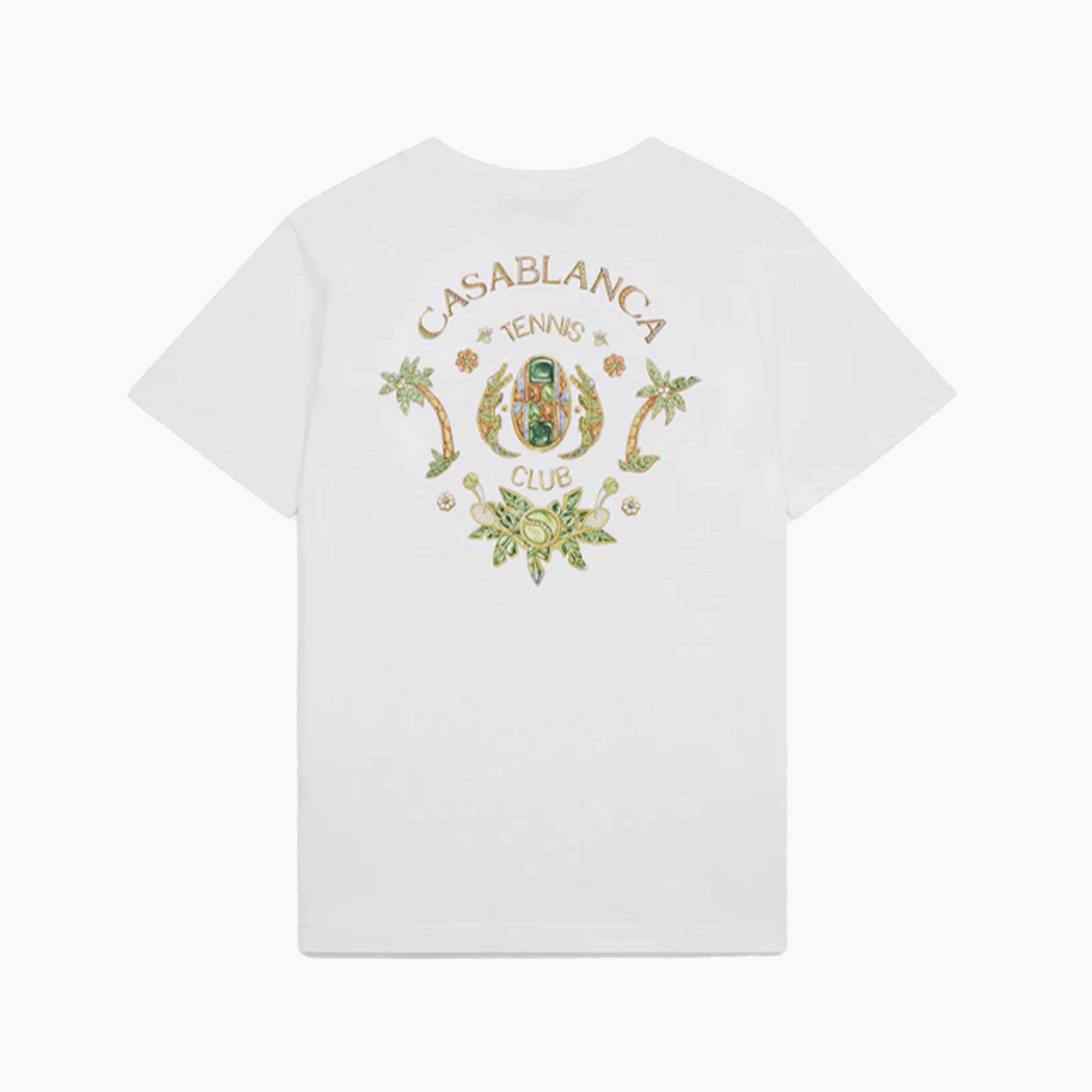 Casablanca T-Shirt Joyaux D'Afrique Tennis Club Blanc