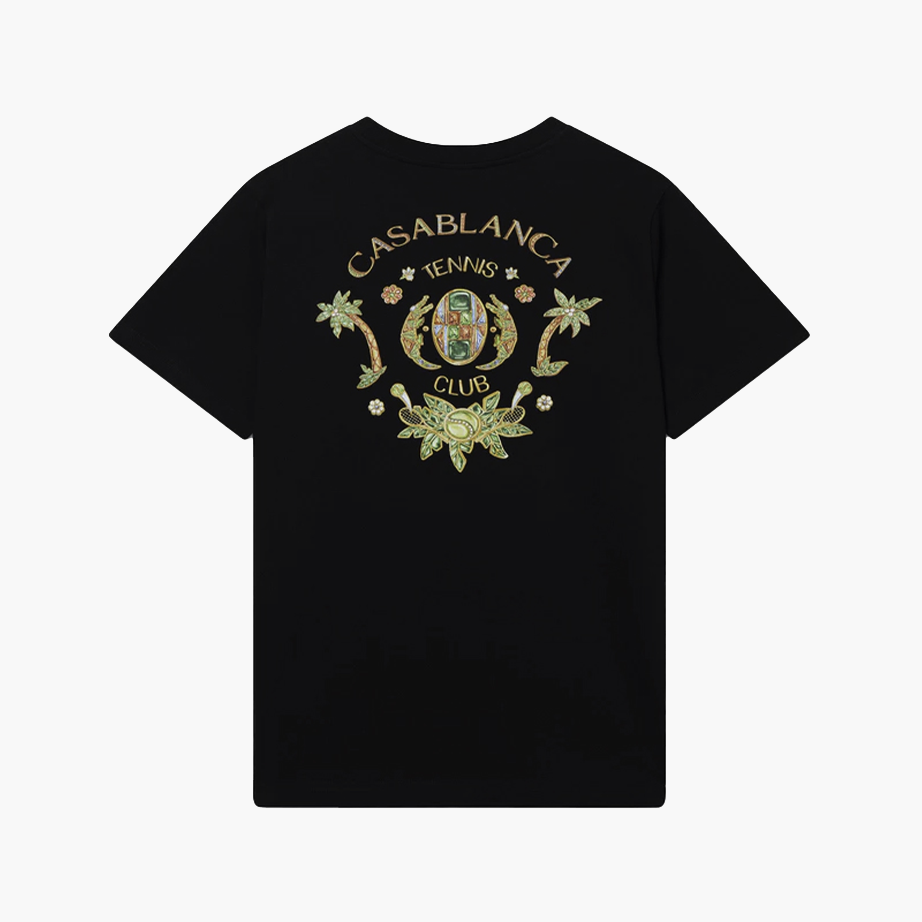 Casablanca T-Shirt Joyaux D'Afrique Tennis Club Noir