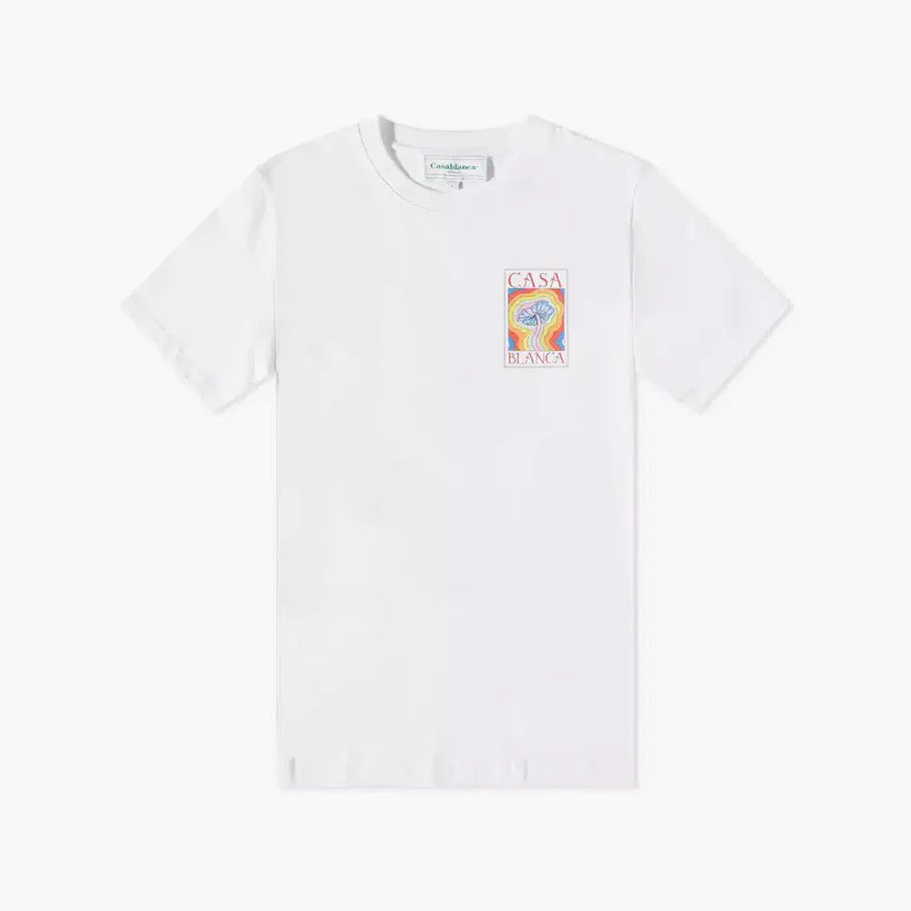 Casablanca T-Shirt Mind Vibrations Blanc