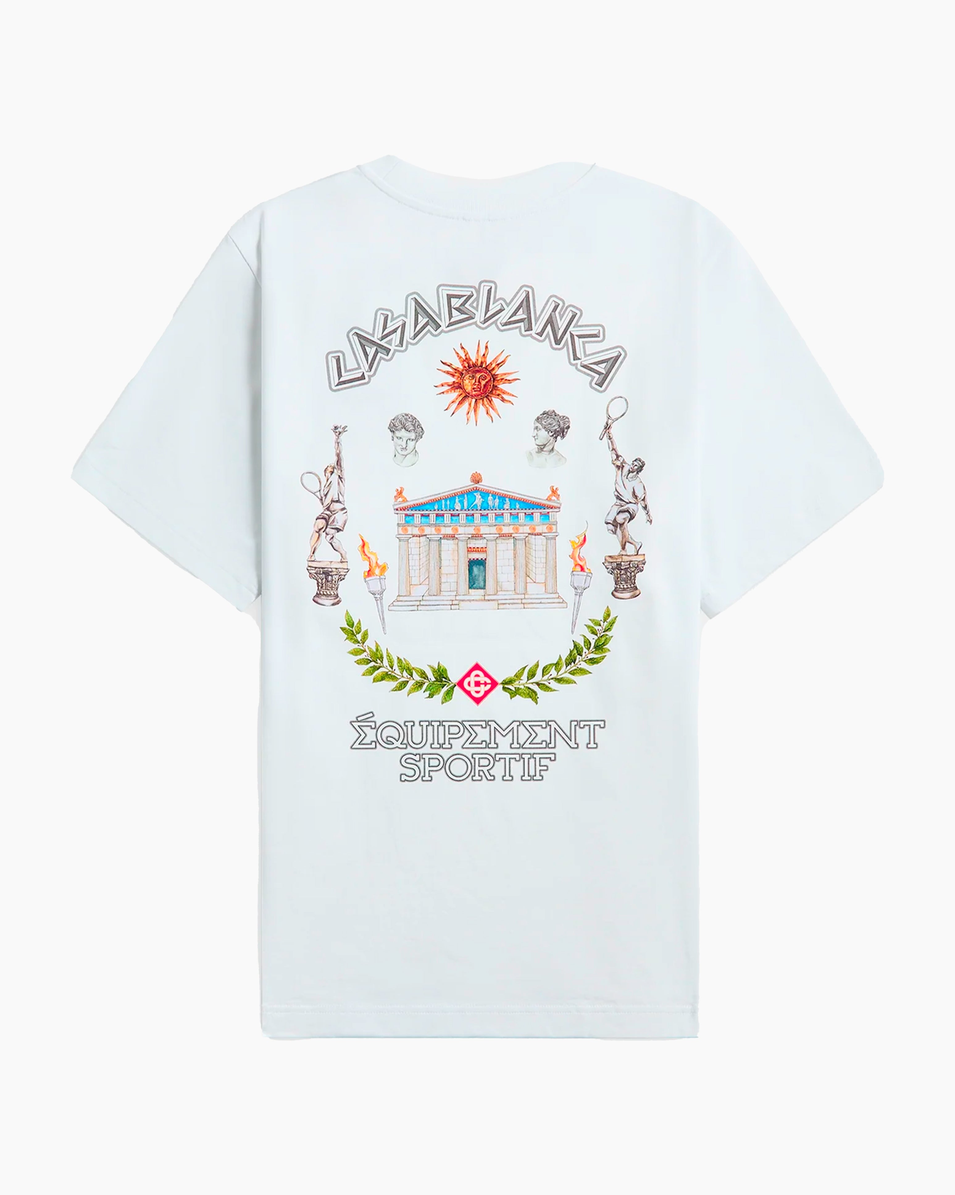 Casablanca T-shirt Le Temple Du Sport Blanc