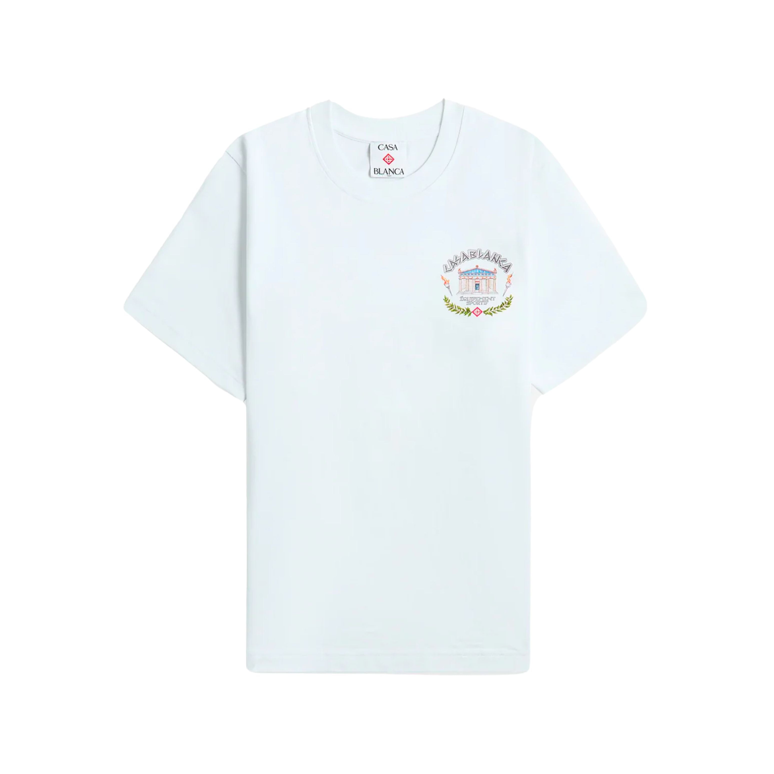 Casablanca T-shirt Le Temple Du Sport Blanc