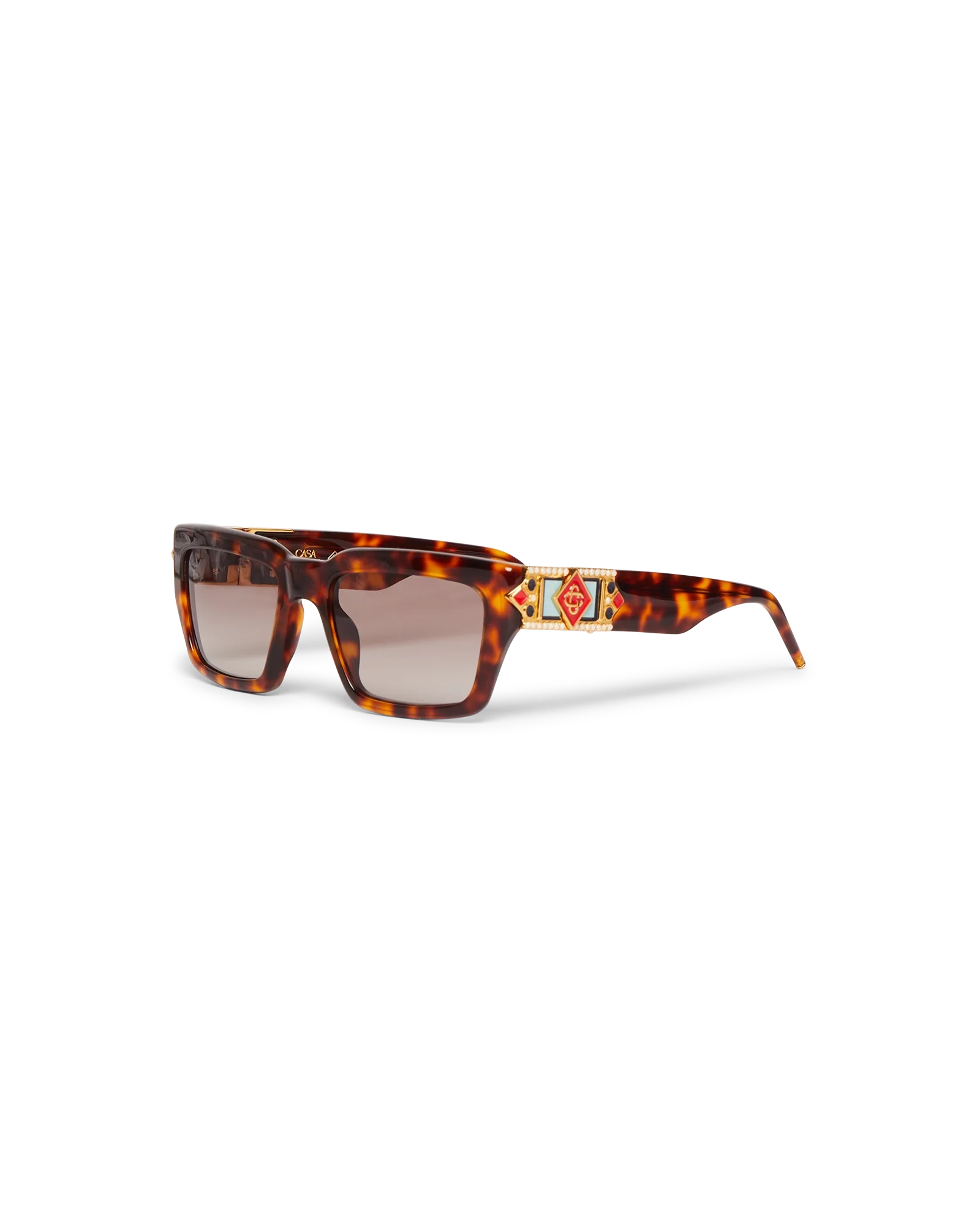 Tortoiseshell The Square Metope Sunglasses
