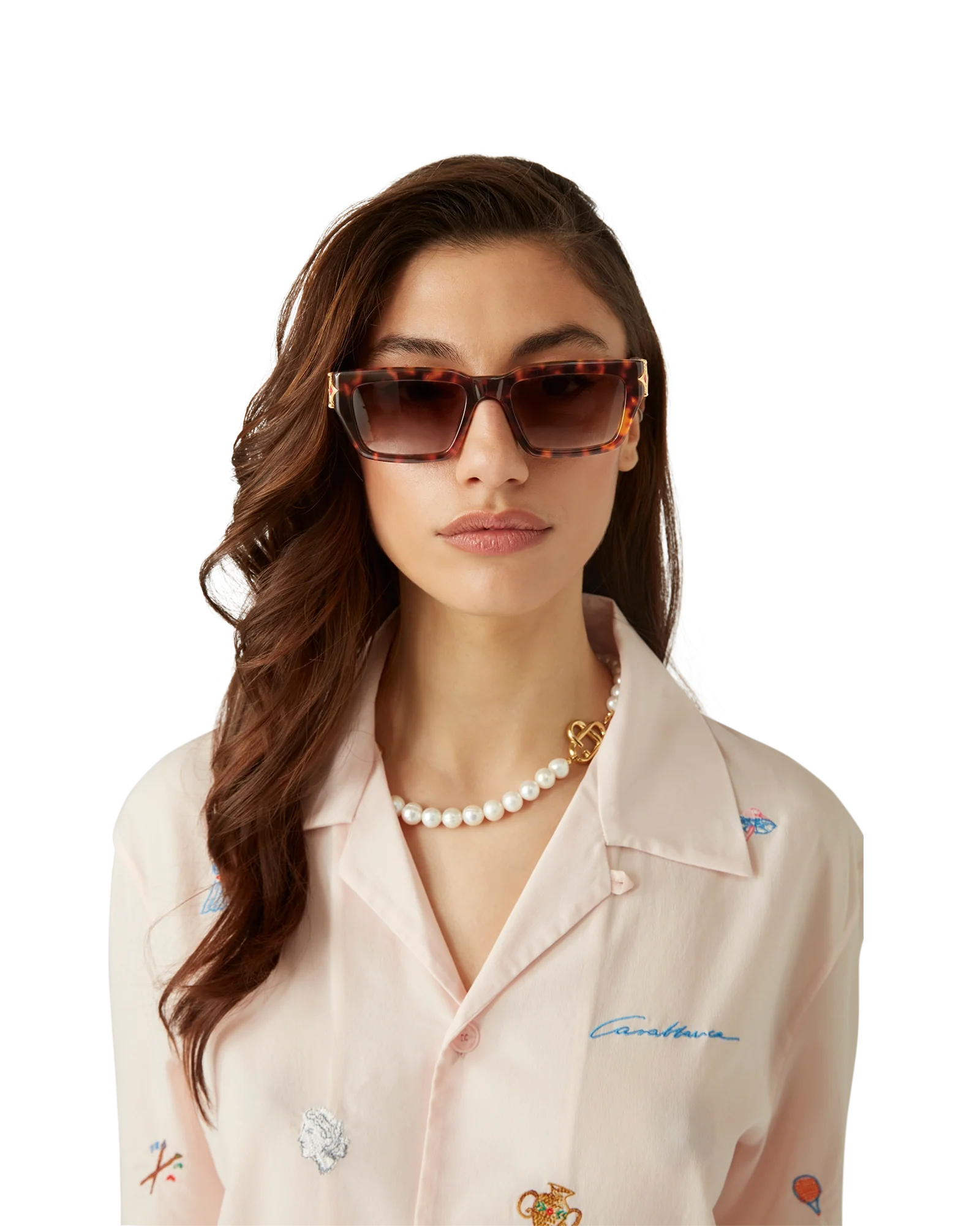 Tortoiseshell The Square Metope Sunglasses