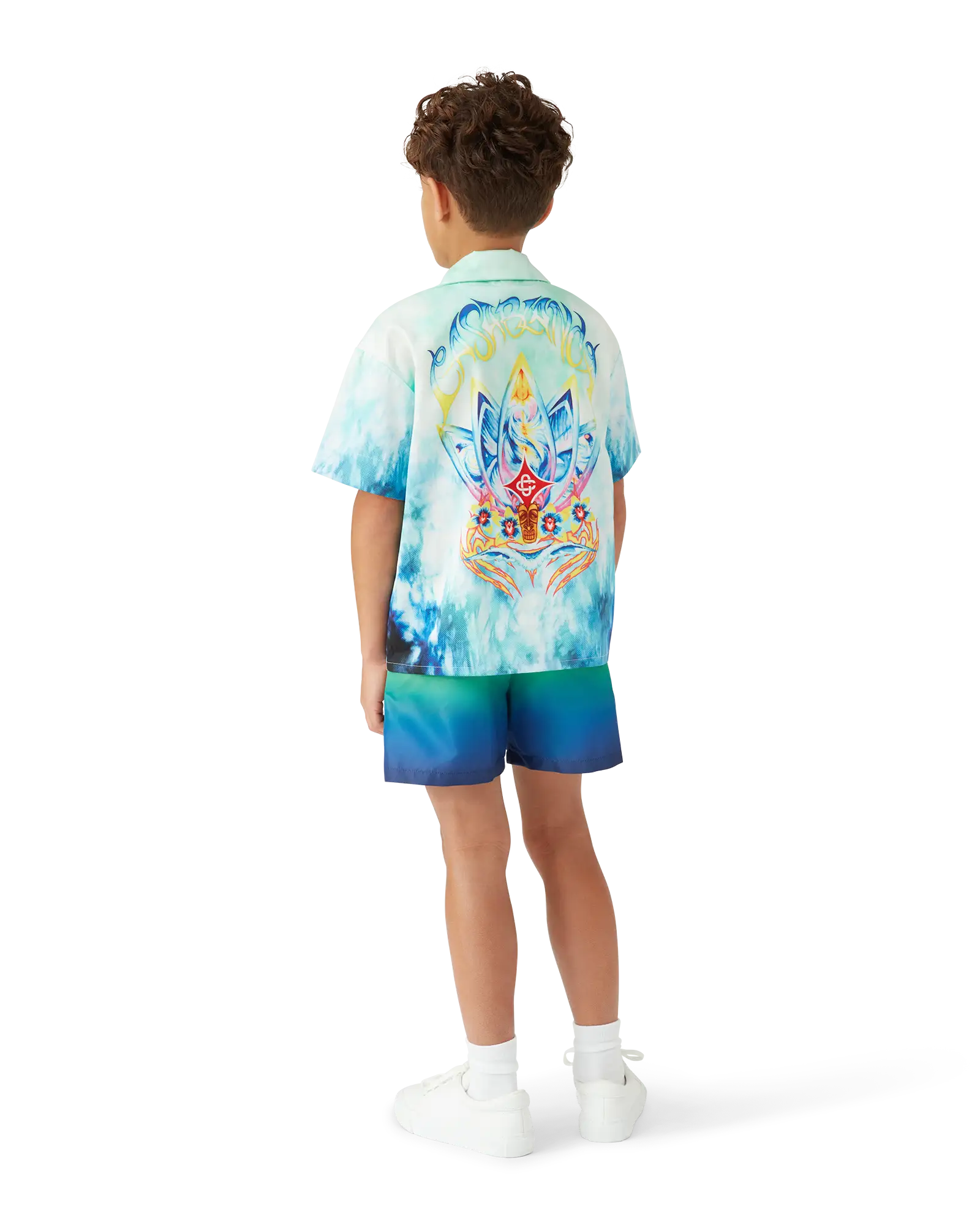 Children's Surf Lotus Short Sleeve Shirt
