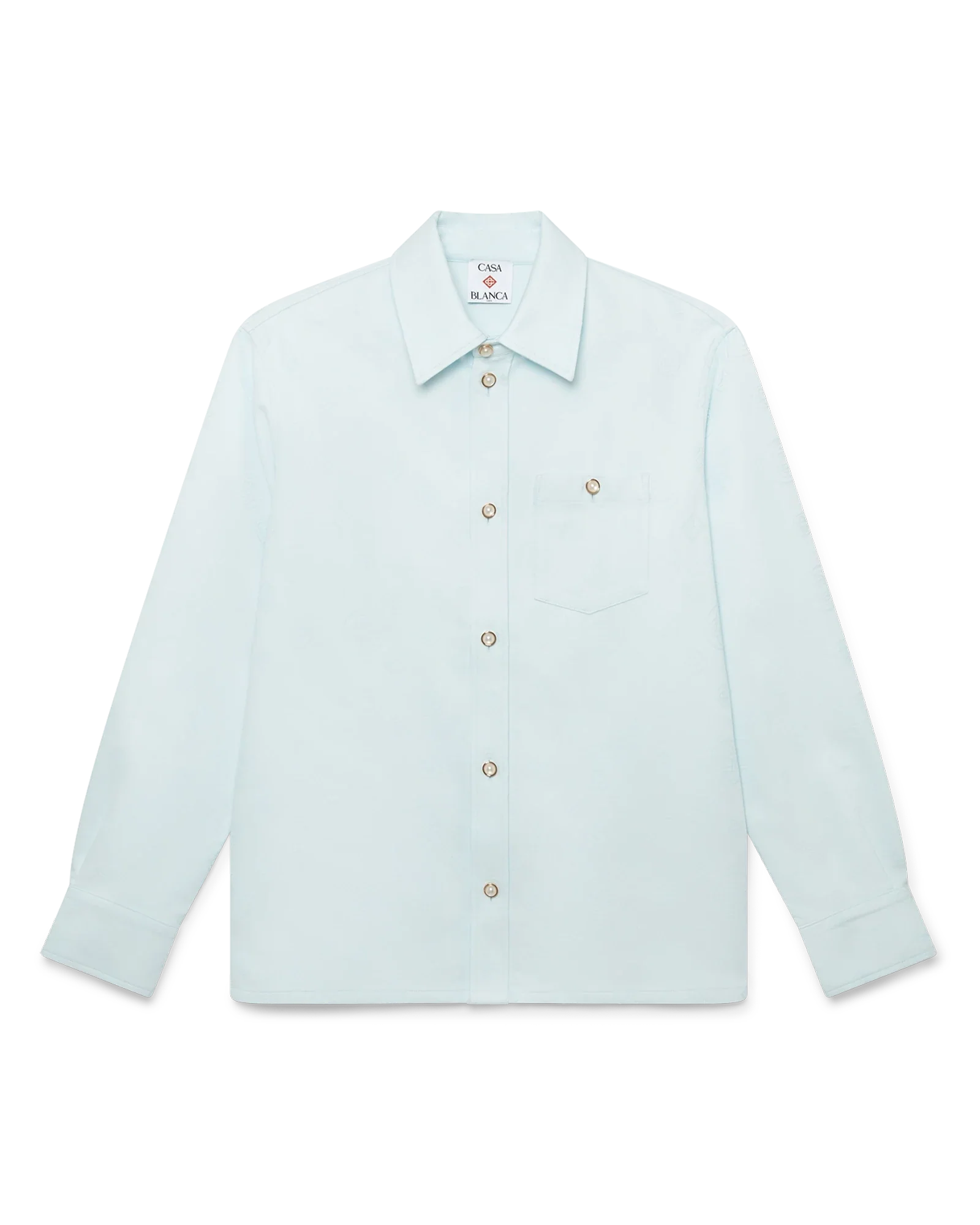 Cotton Monogram Long Sleeve Shirt