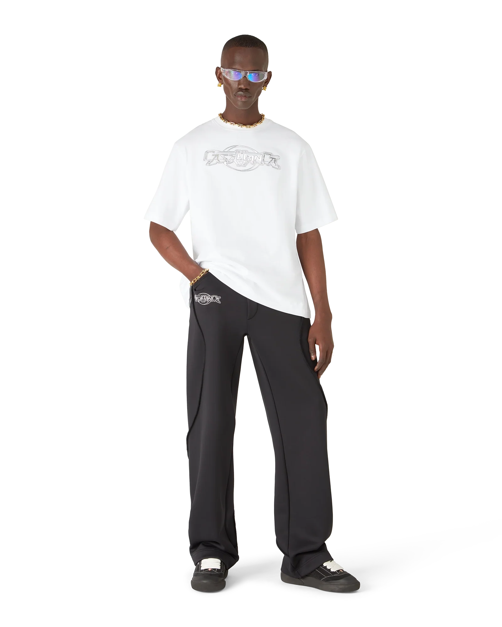 Casablanca Chrome Oversized Short Sleeve T-Shirt