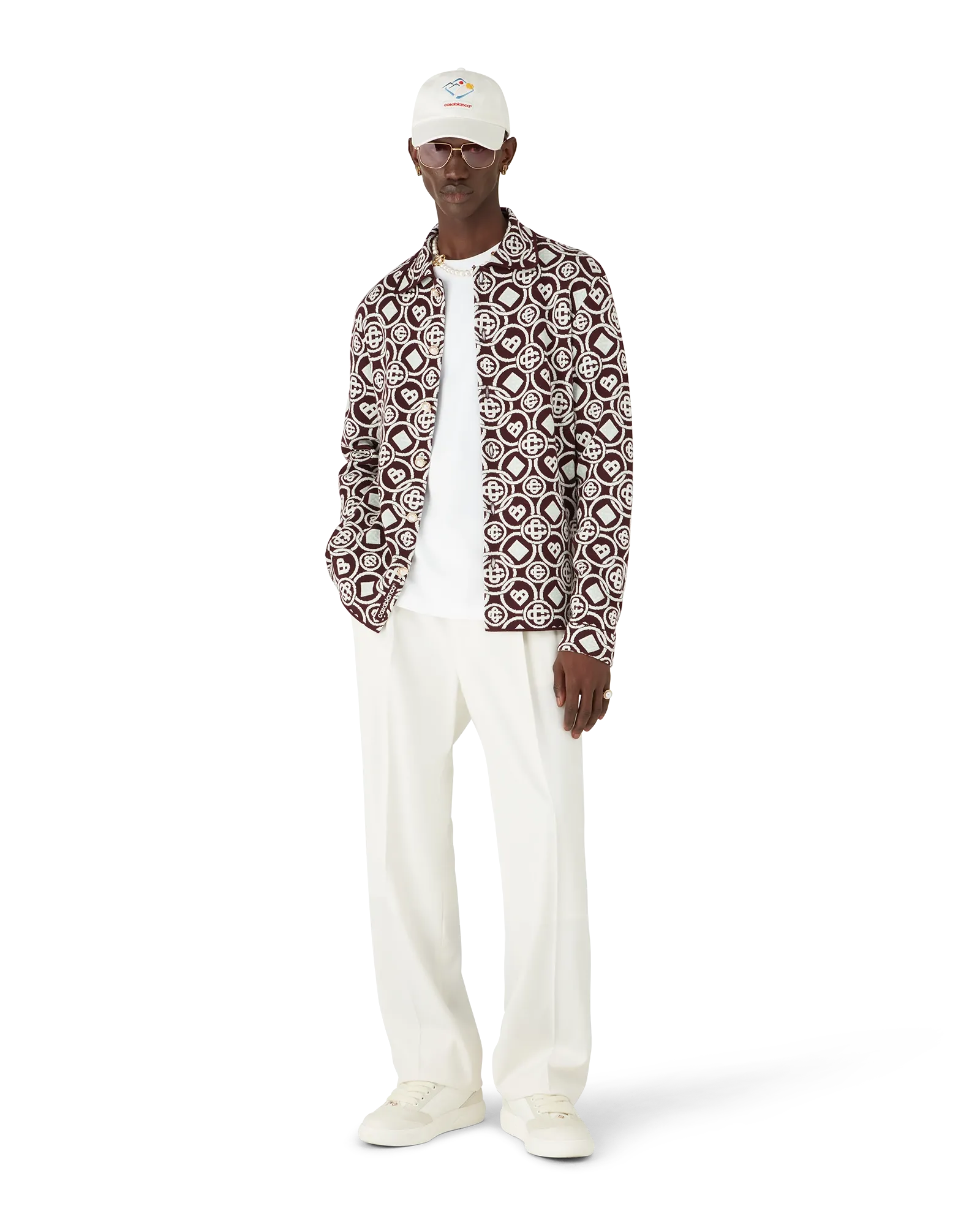 Monogram Cotton Knit Shirt