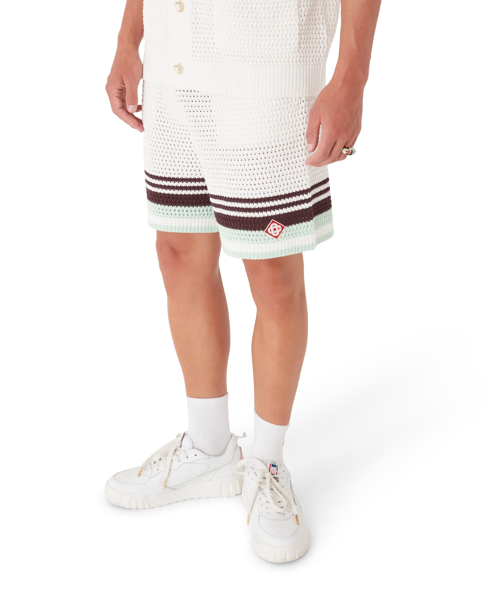 Tennis Cotton Crochet Shorts