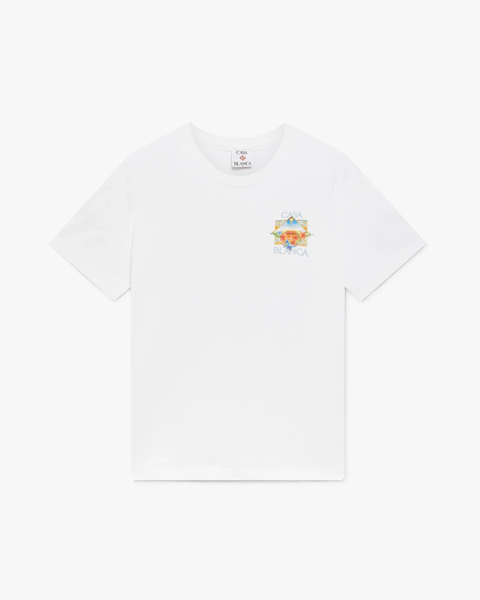 White Flower Court Icon Short Sleeve T-Shirt