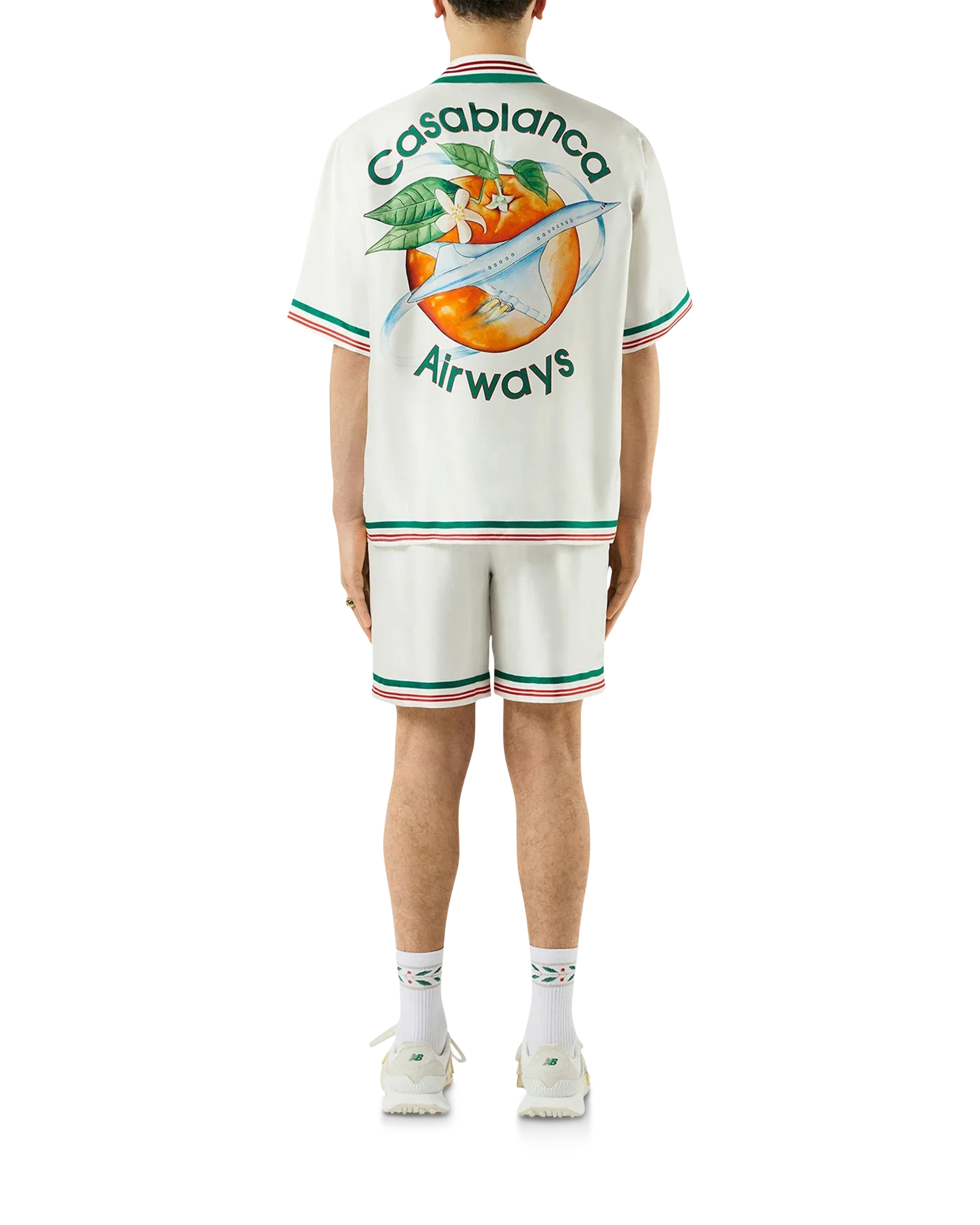 Orbite Au Tour De L'Orange Silk Shirt