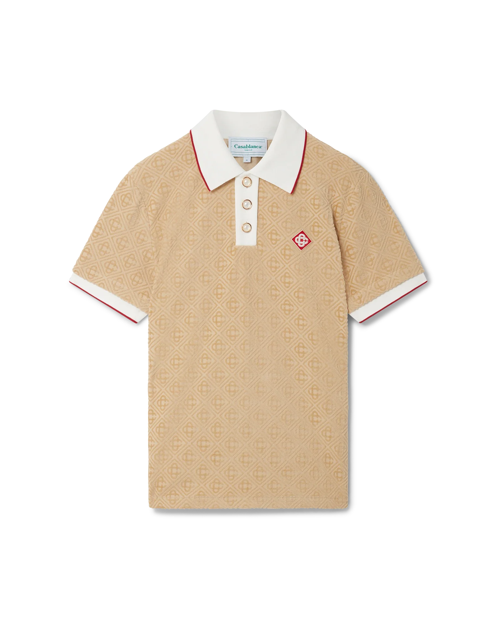 Monogram Velour Polo Shirt