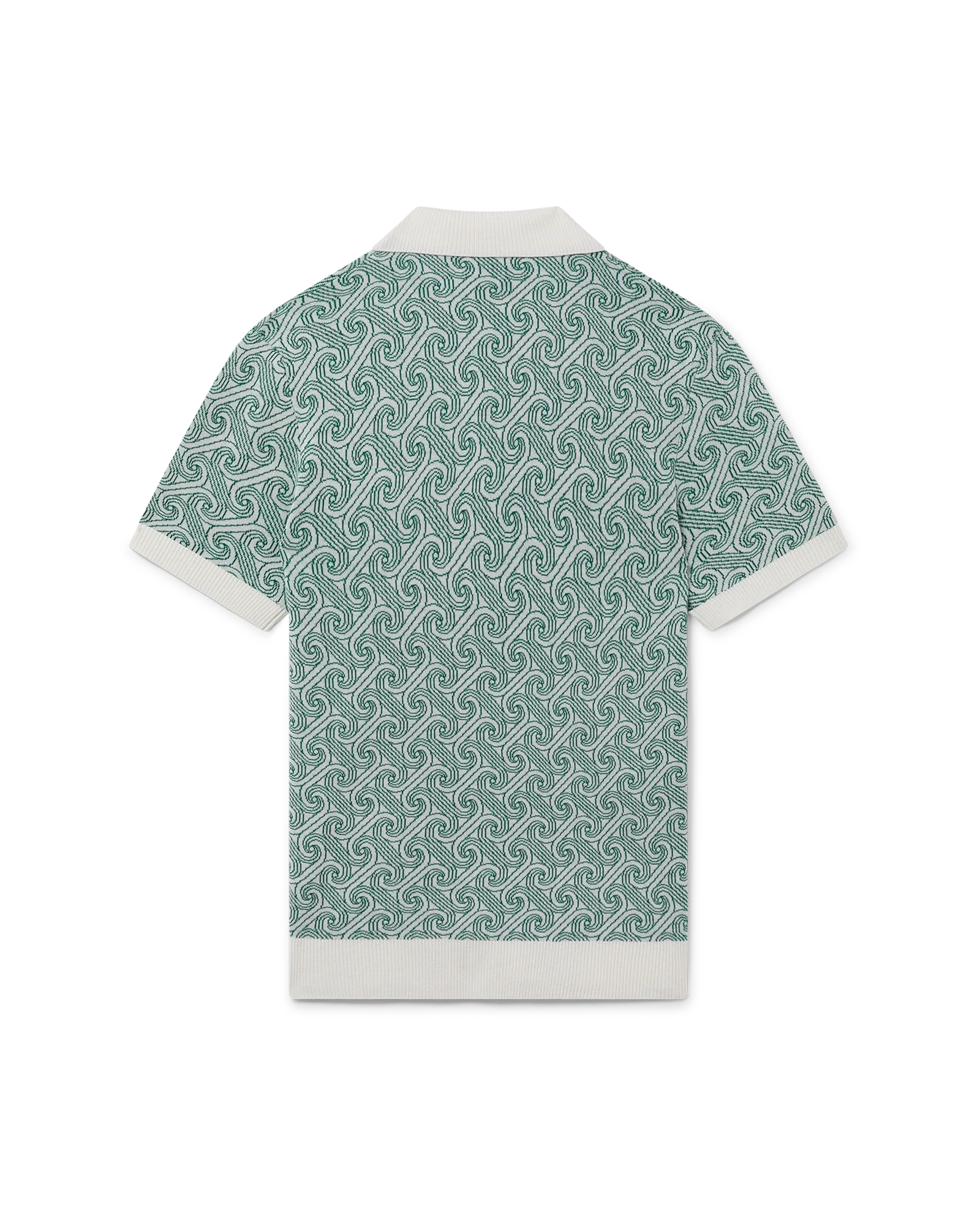 Column Jacquard Monogram Polo Shirt