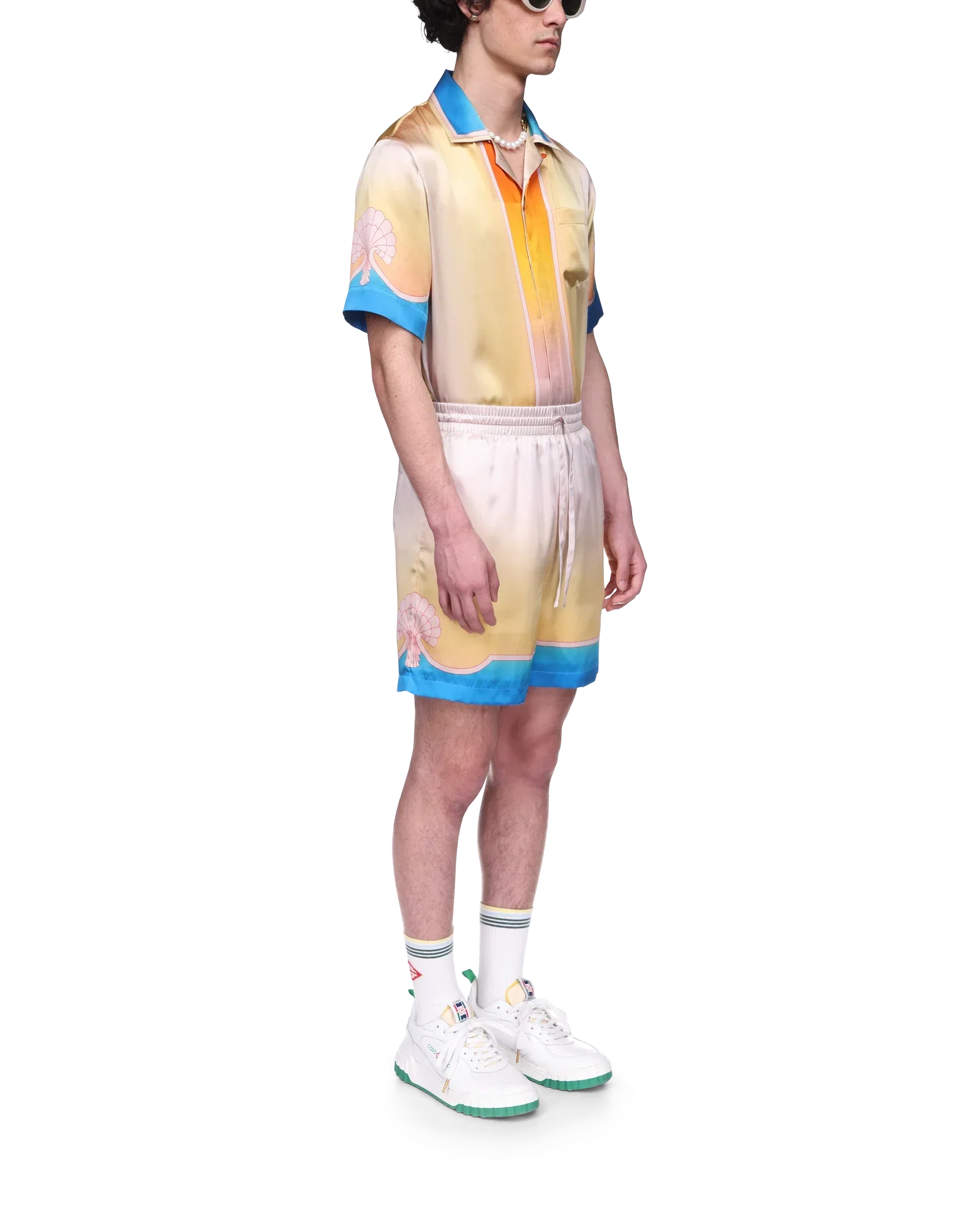 L'Arc Coloré Silk Shorts