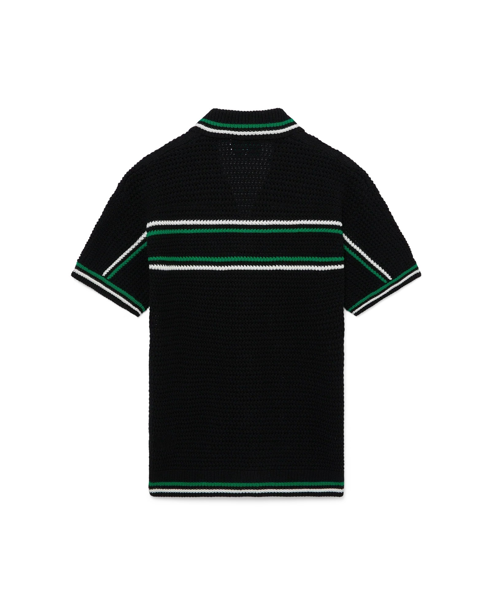 Tennis Short Sleeve Crochet Shirt