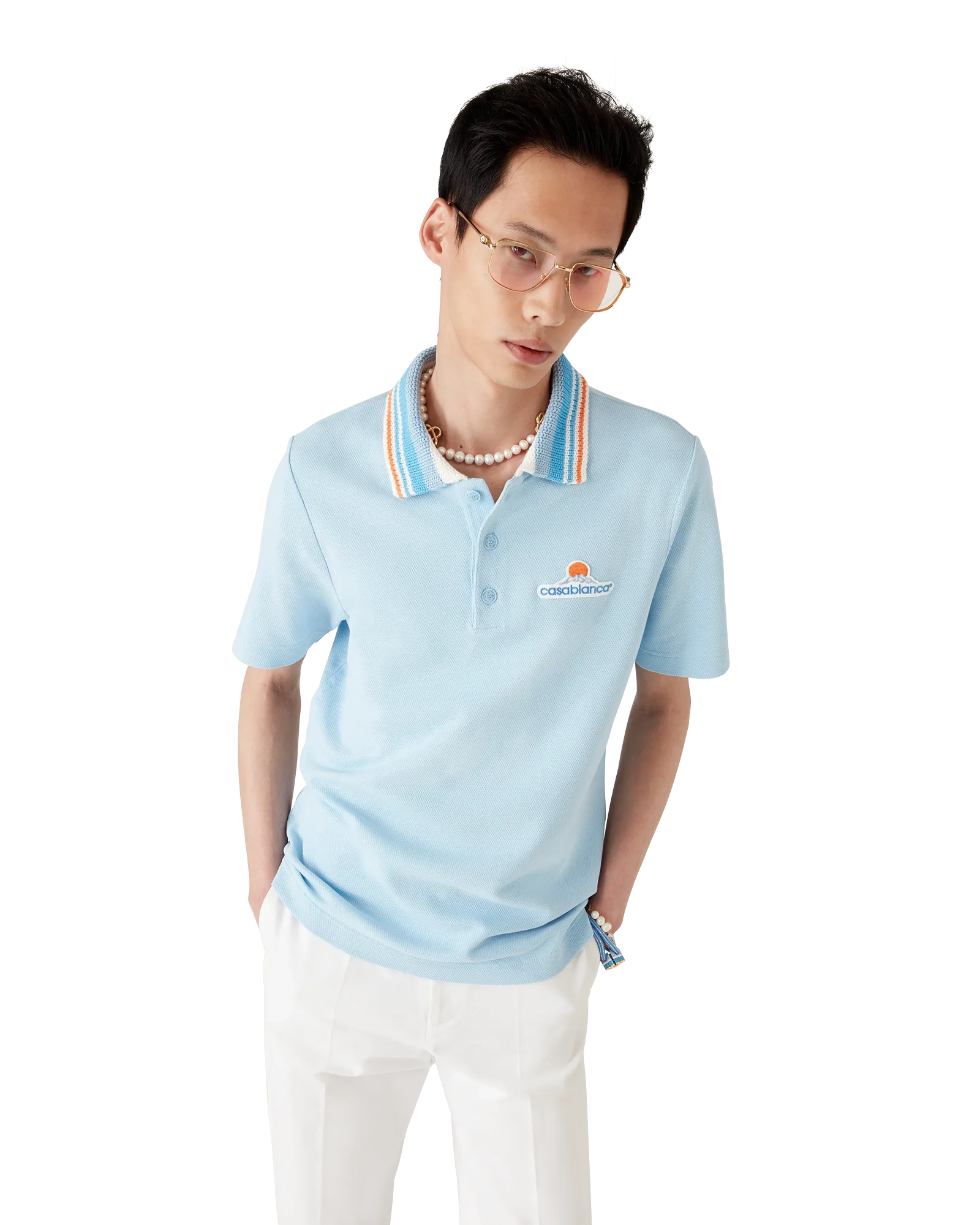 Knit Pique Short Sleeve Polo Shirt