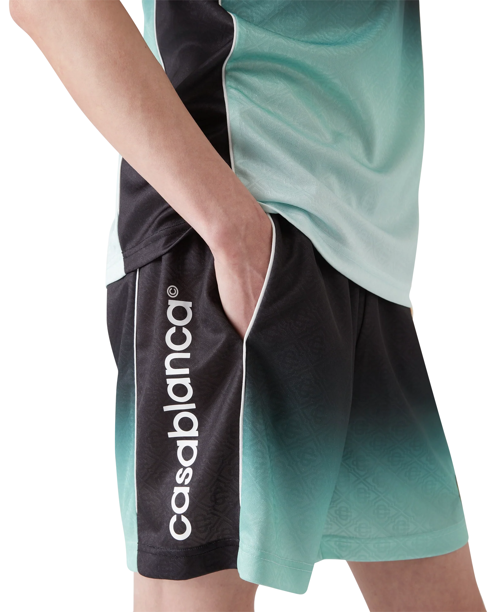 Gradient Monogram Jacquard Football Shorts