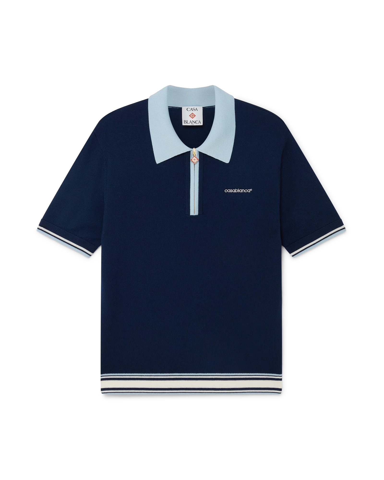 Merino Knit Tennis Polo Shirt