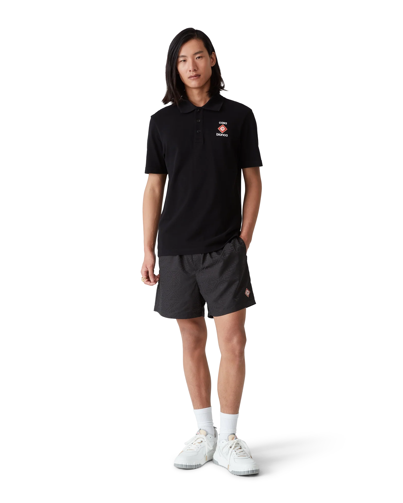 Logo Pique Polo Shirt