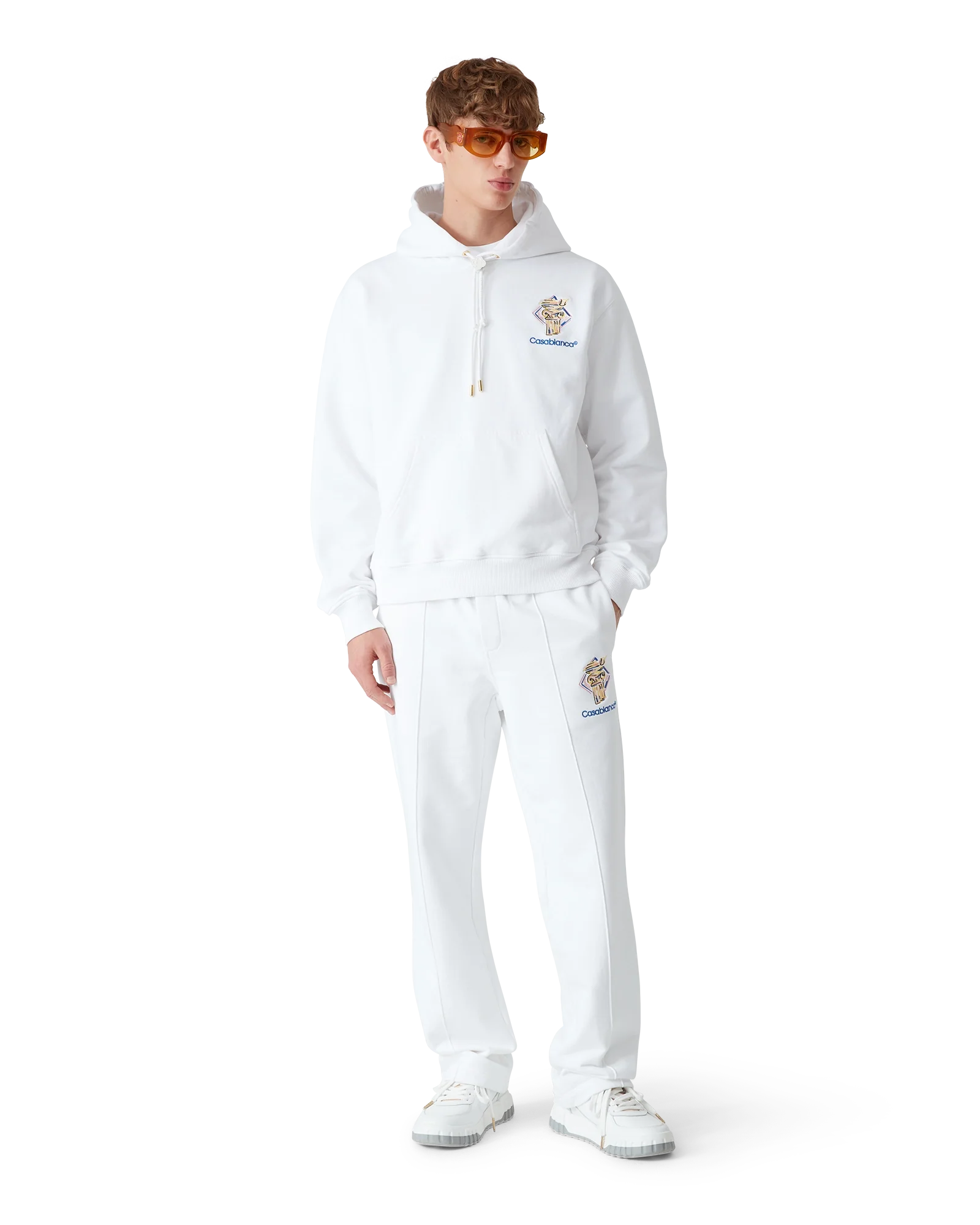 Diamond Column Hooded Sweatshirt