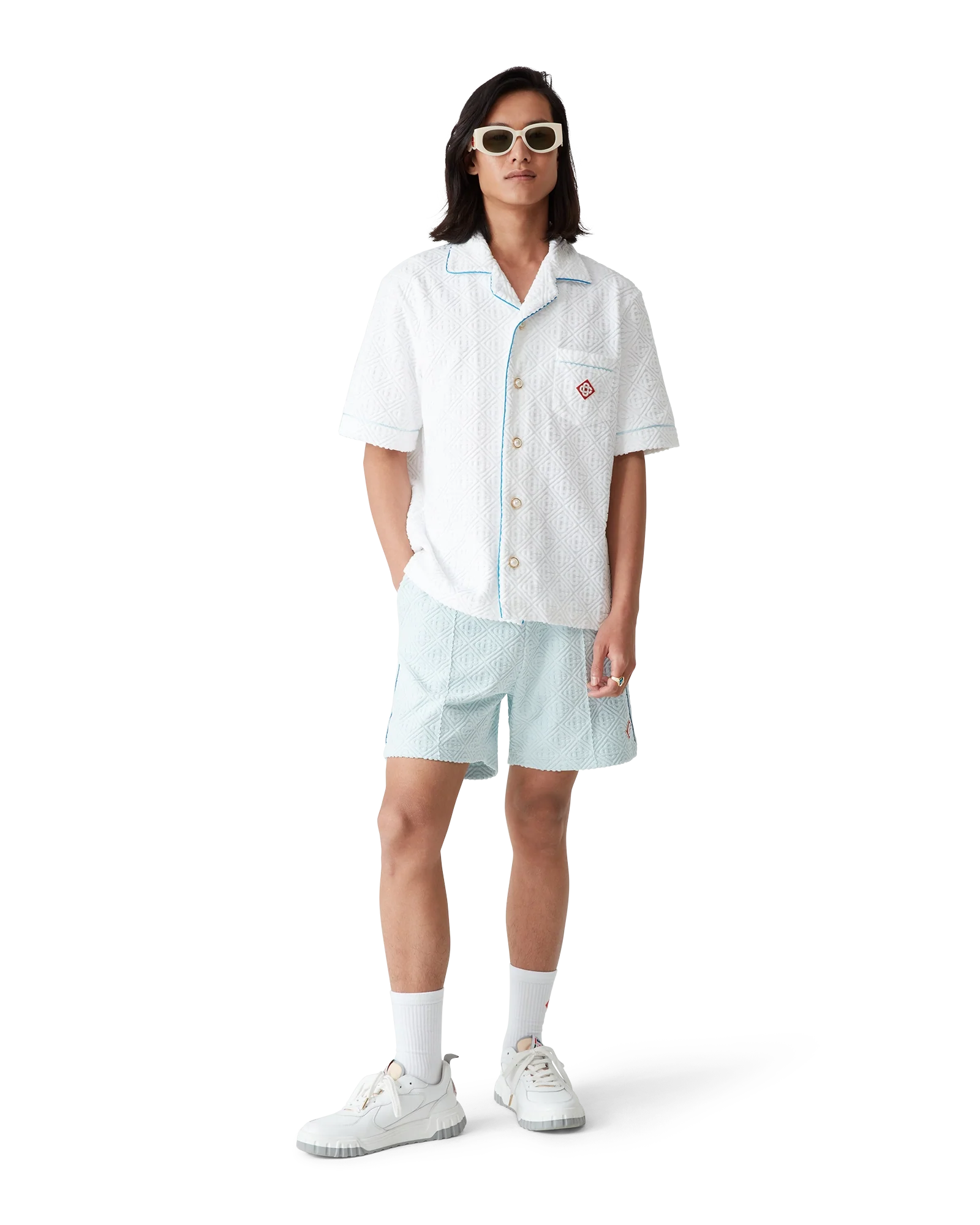 Monogram Short Sleeve Towelling Shirt