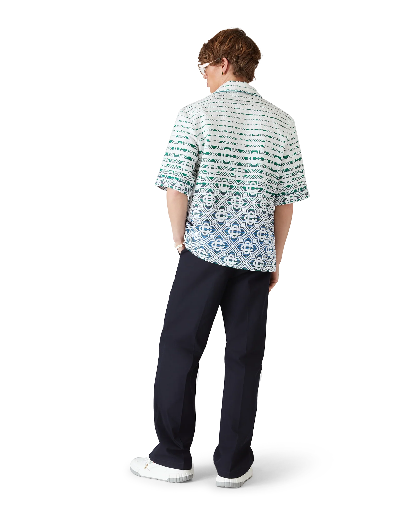Monogram Gradient Towelling Short Sleeve Shirt
