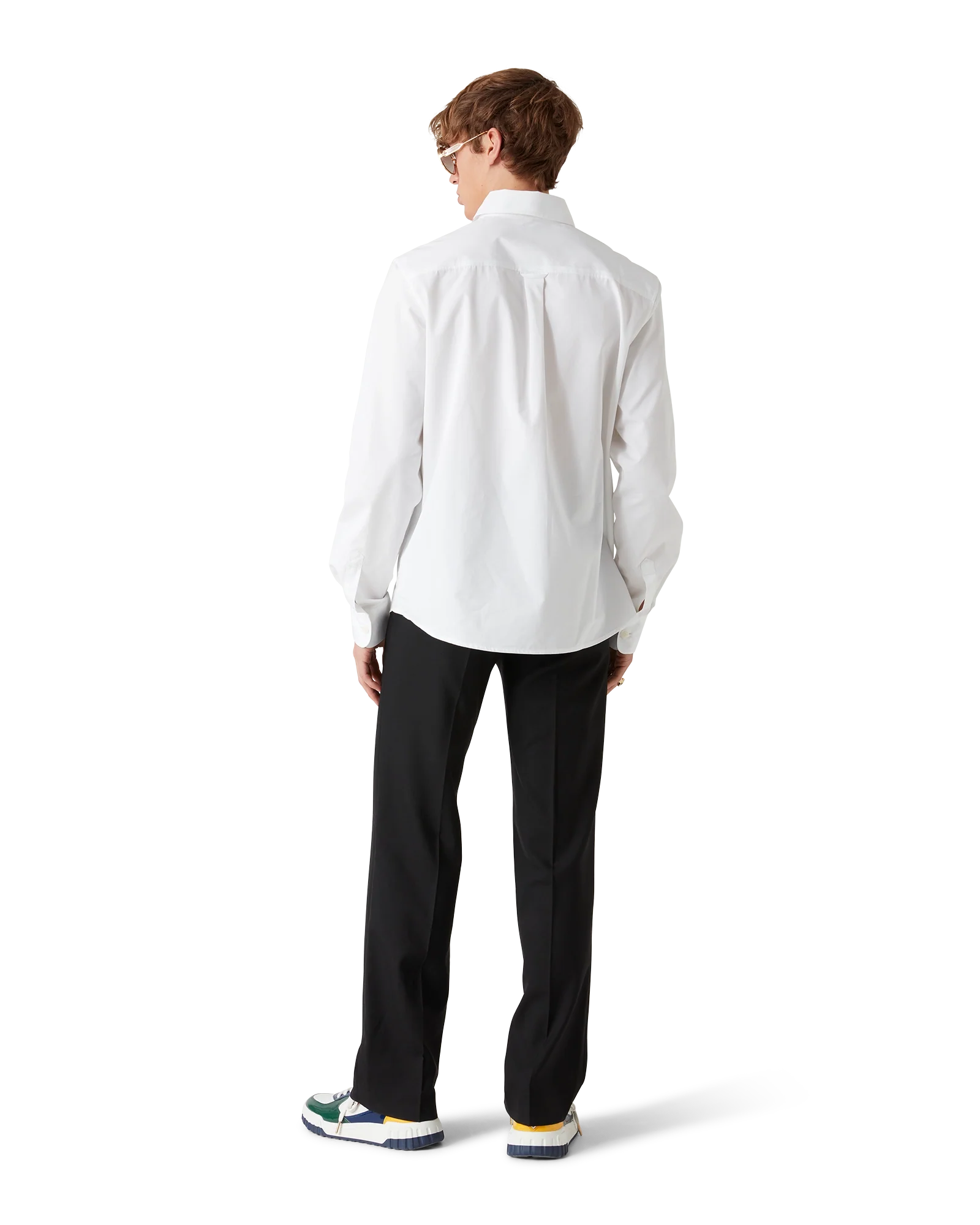 Embroidered Orange Oxford Shirt