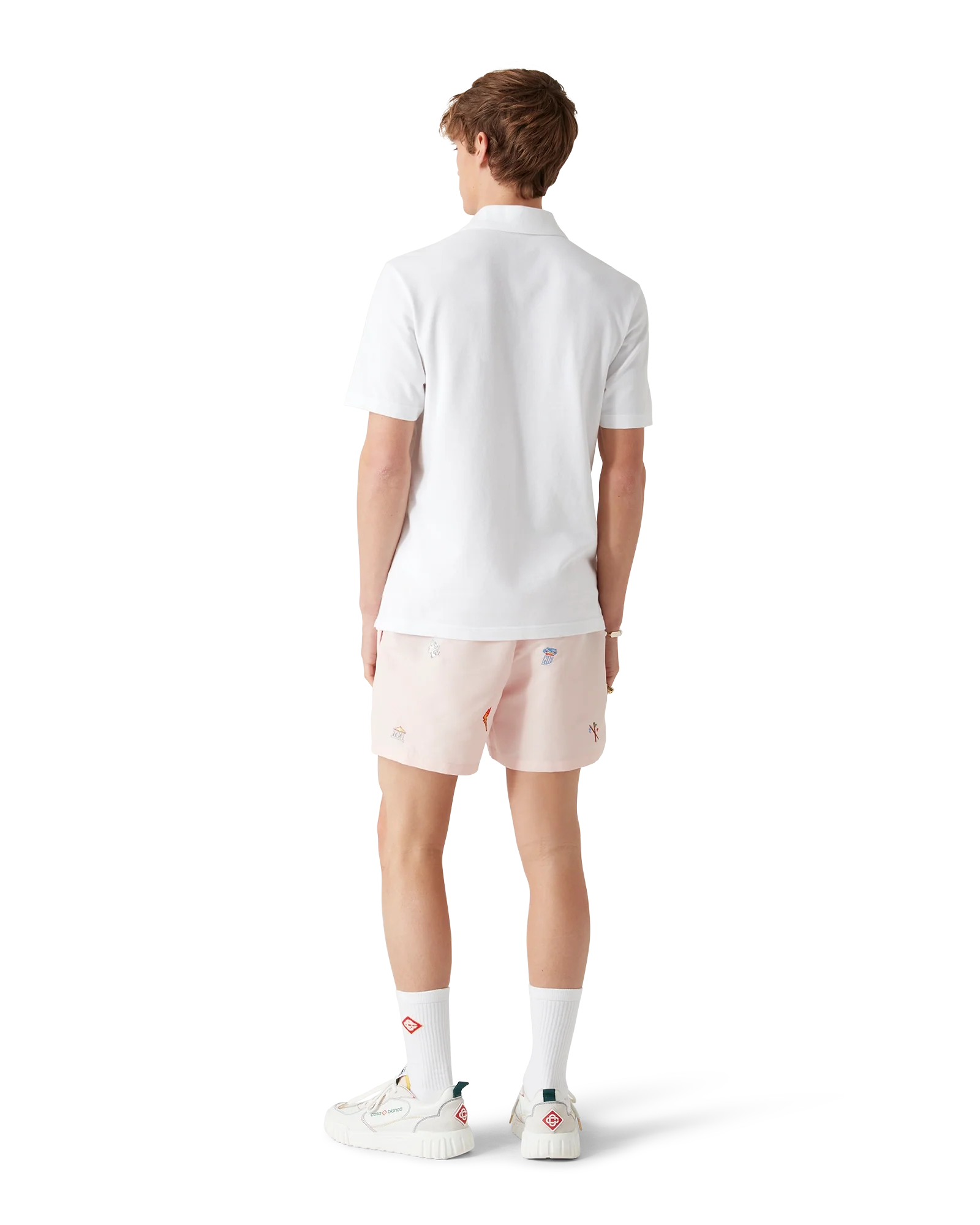 Embroidered Motif Swim Shorts