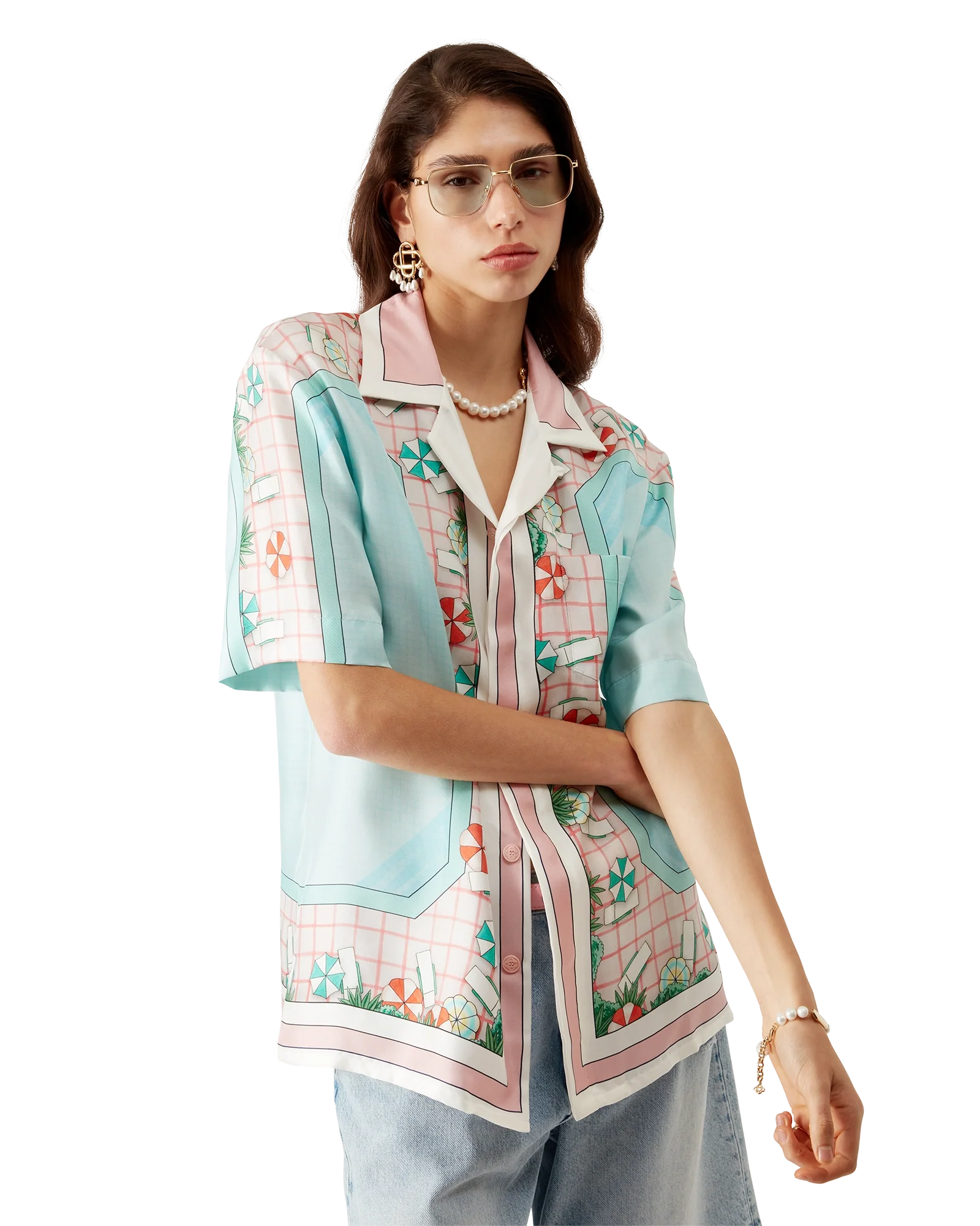 Copacabana Short Sleeve Silk Shirt