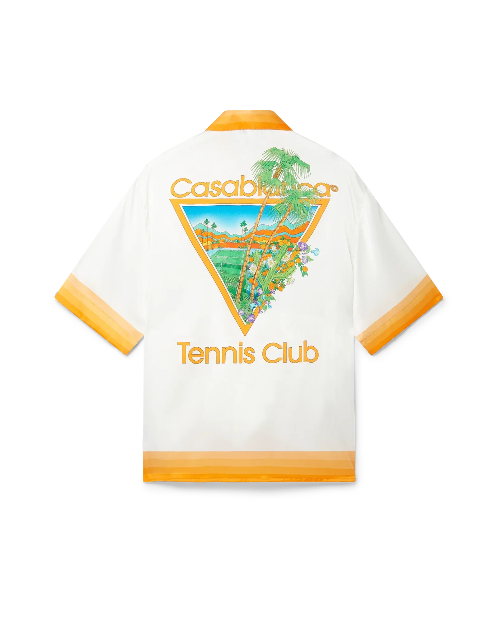 Palm Springs Icon Orange Silk Shirt