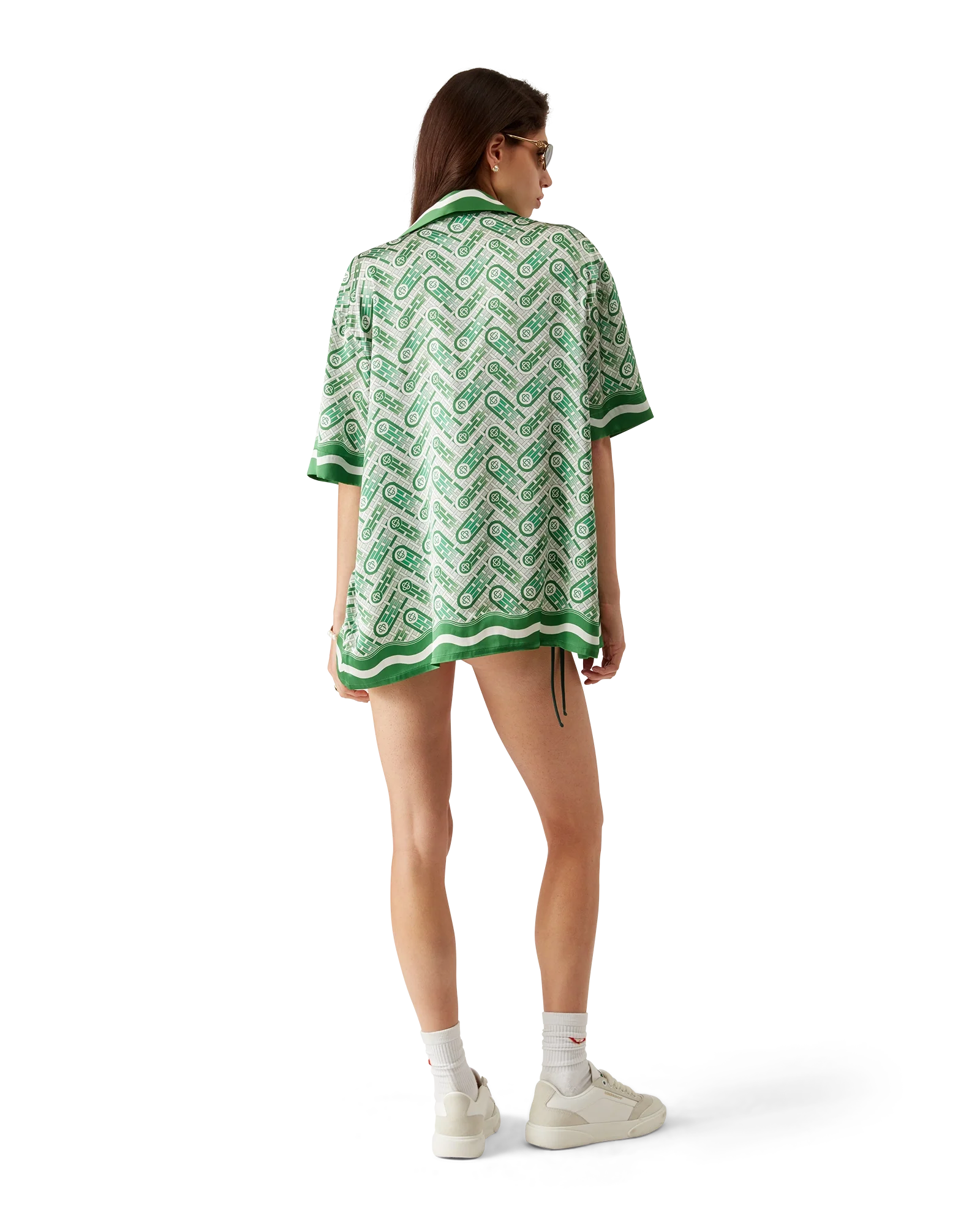 Ping Pong Short Sleeve Silk Shirt
