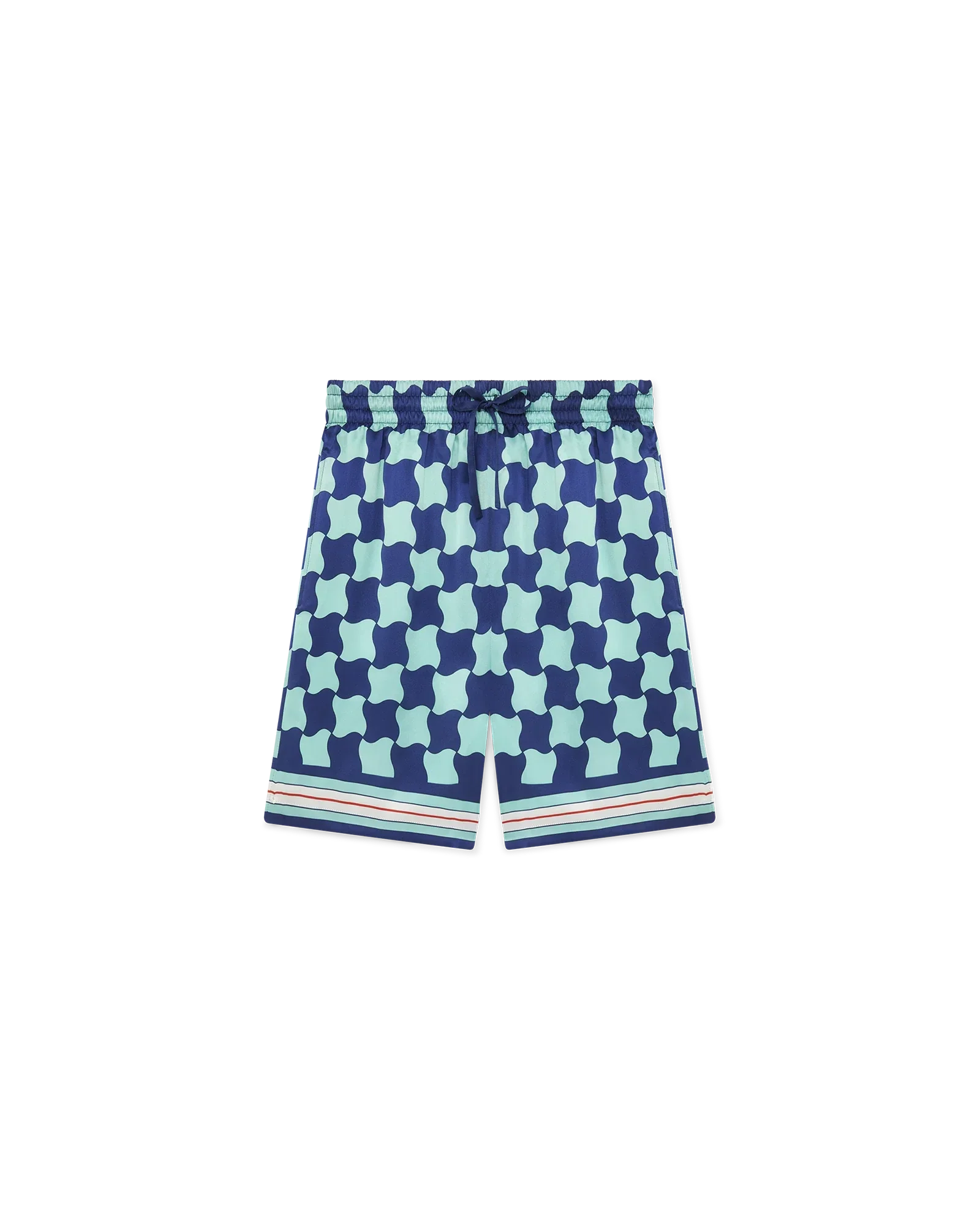 Pool Tile Silk Shorts