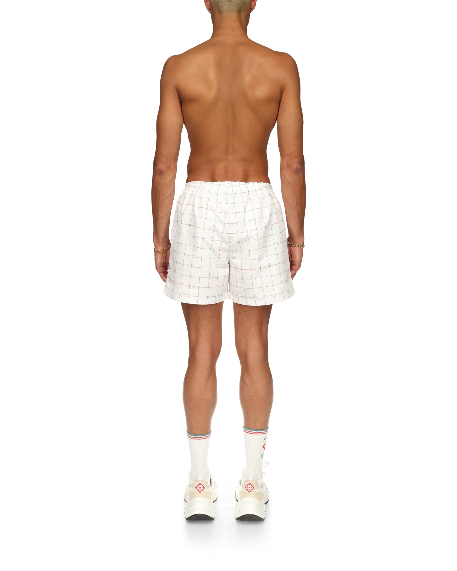 Tennis Check Swim Trunks