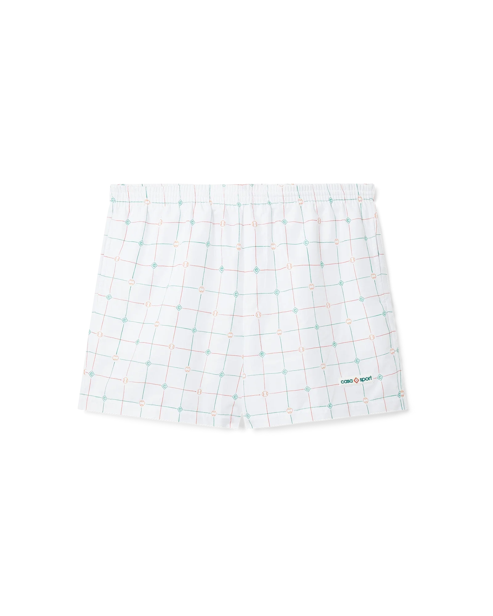 Tennis Check Swim Trunks