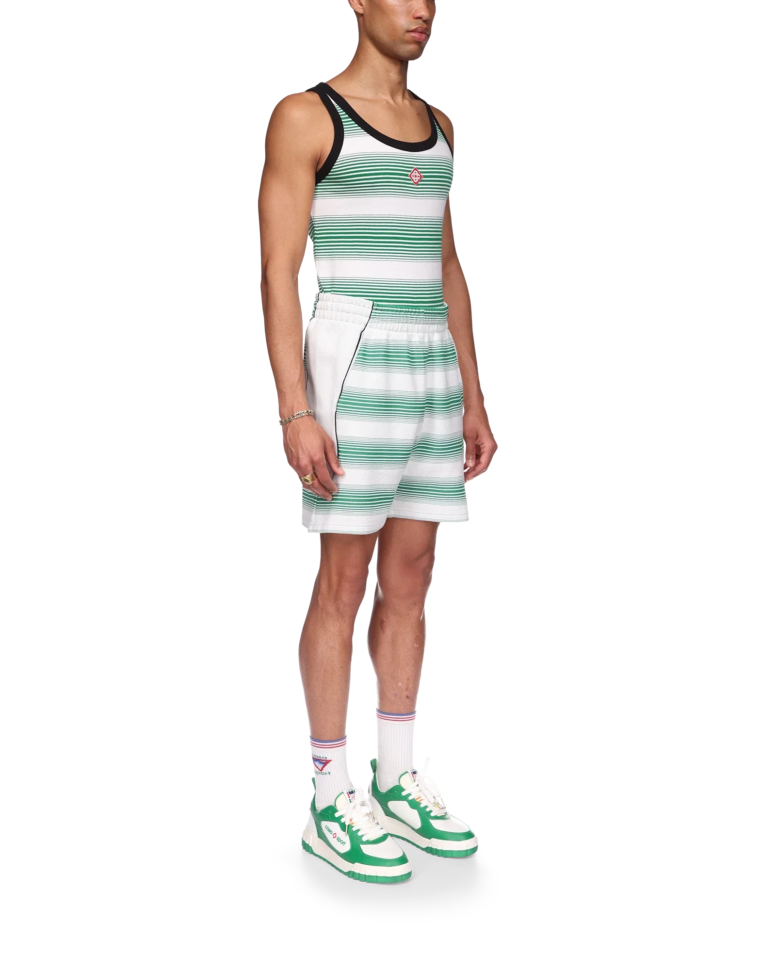 Gradient Stripe Sweatshorts