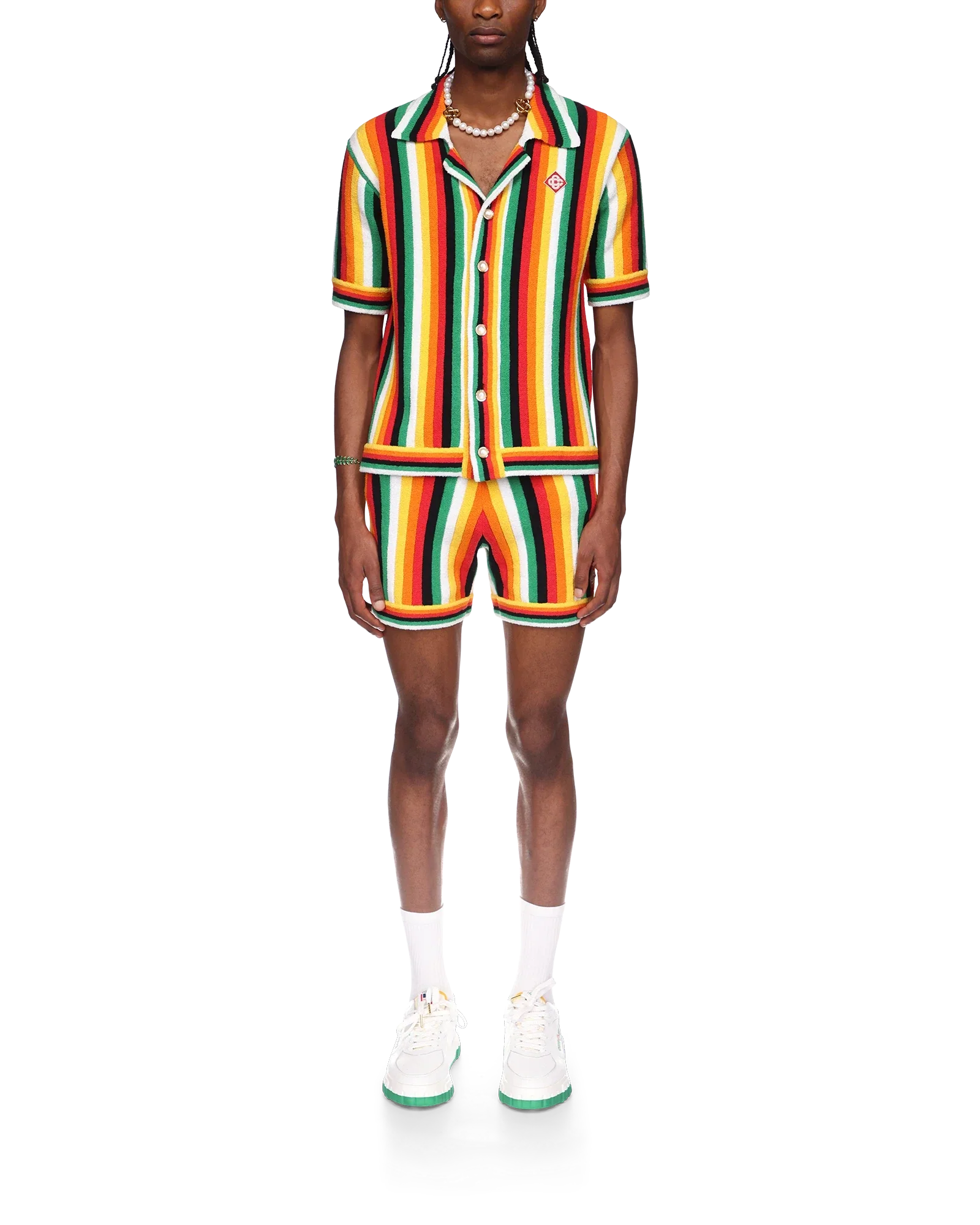 Striped Towelling Shirt