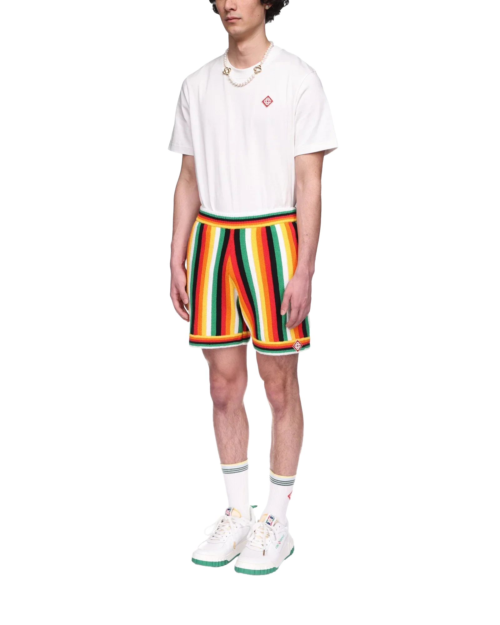 Striped Towelling Shorts
